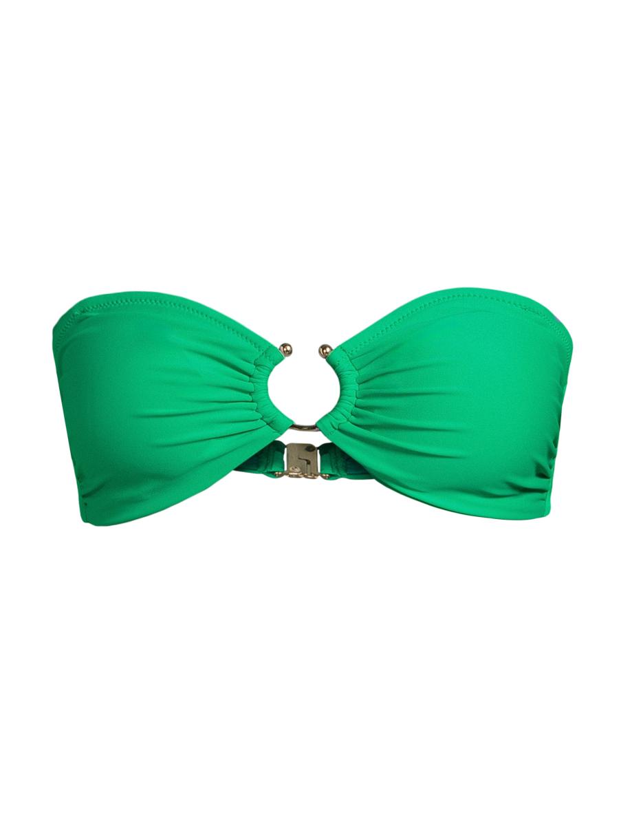 Ramy Brook Women's Titan Bandeau Bikini Top In Palm Green