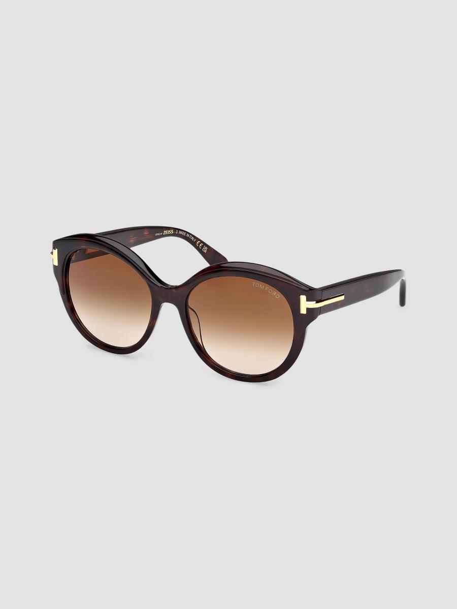 TOM FORD TOM FORD ICON 57MM Round Sunglasses | Saks Fifth Avenue display picture 1