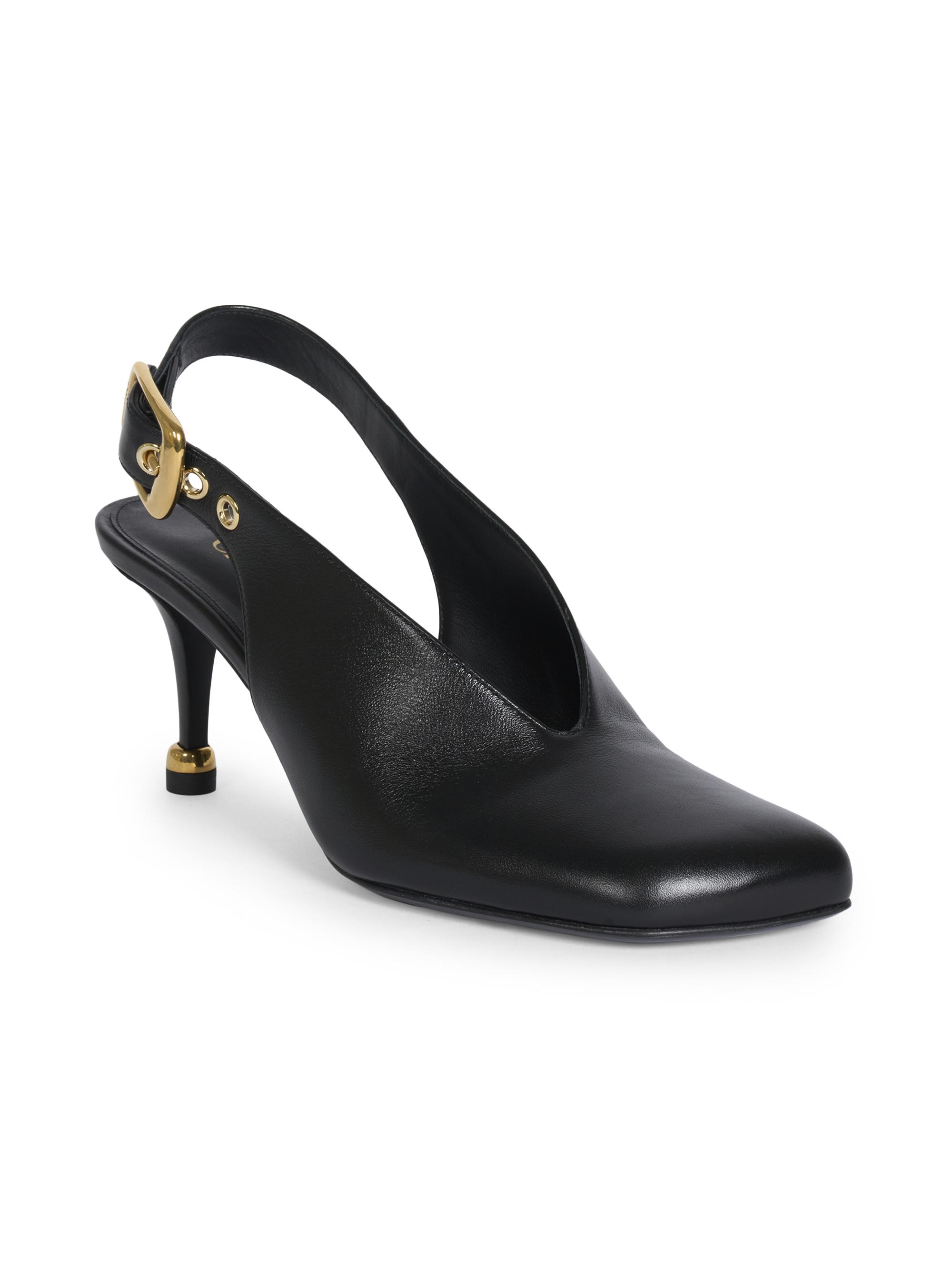 Chloé Andrea 70MM Leather Sling-Back Pumps | Saks Fifth Avenue