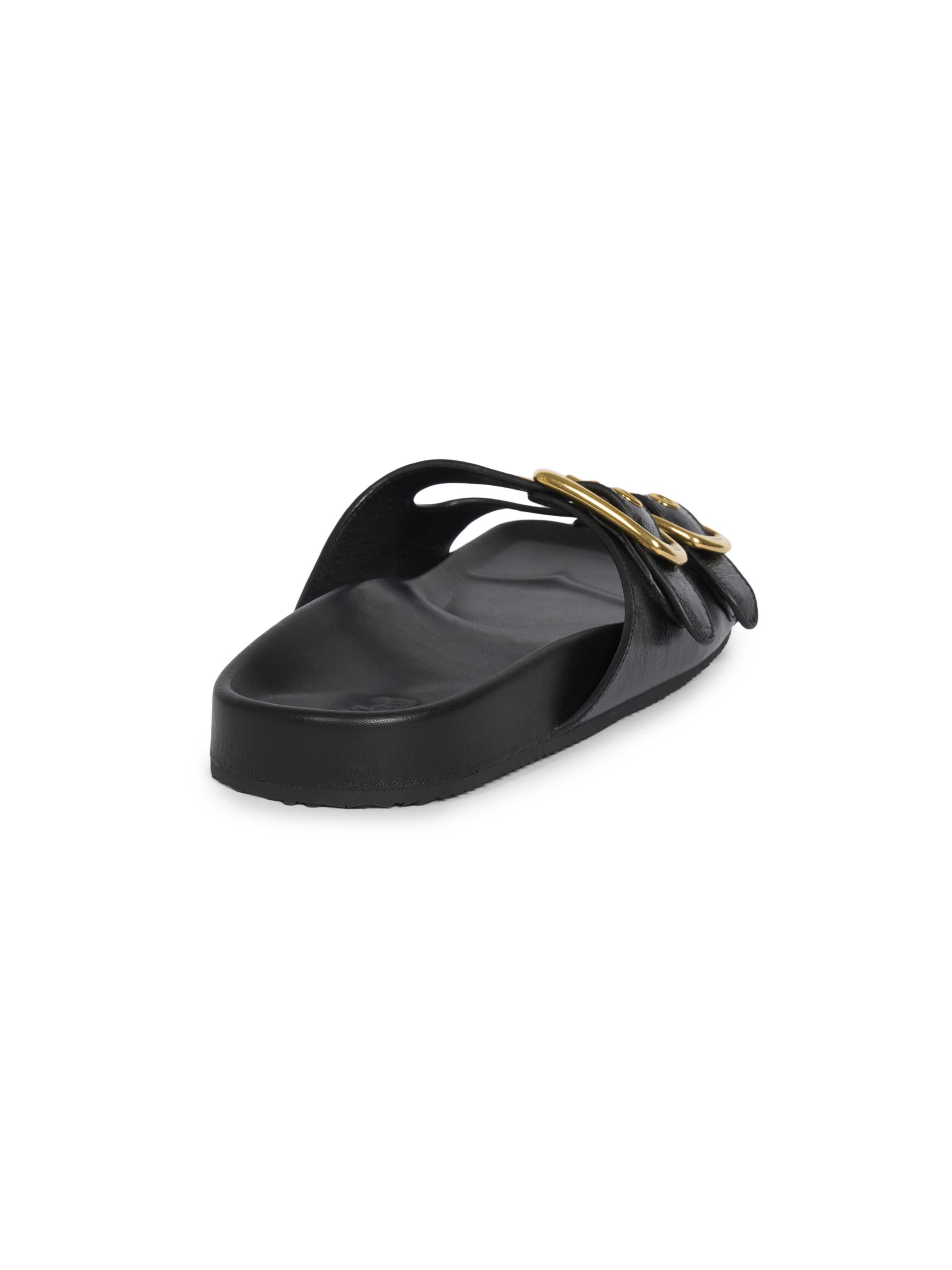 Chloé Polly Leather Flat Sandals | Saks Fifth Avenue