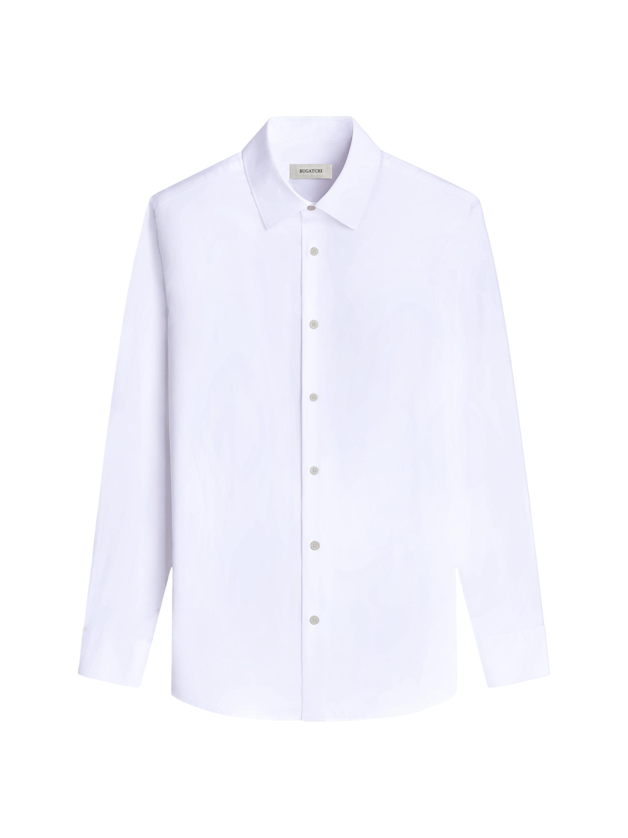 Bugatchi Men's Julian Stretch Cotton Button-Front Shirt - White