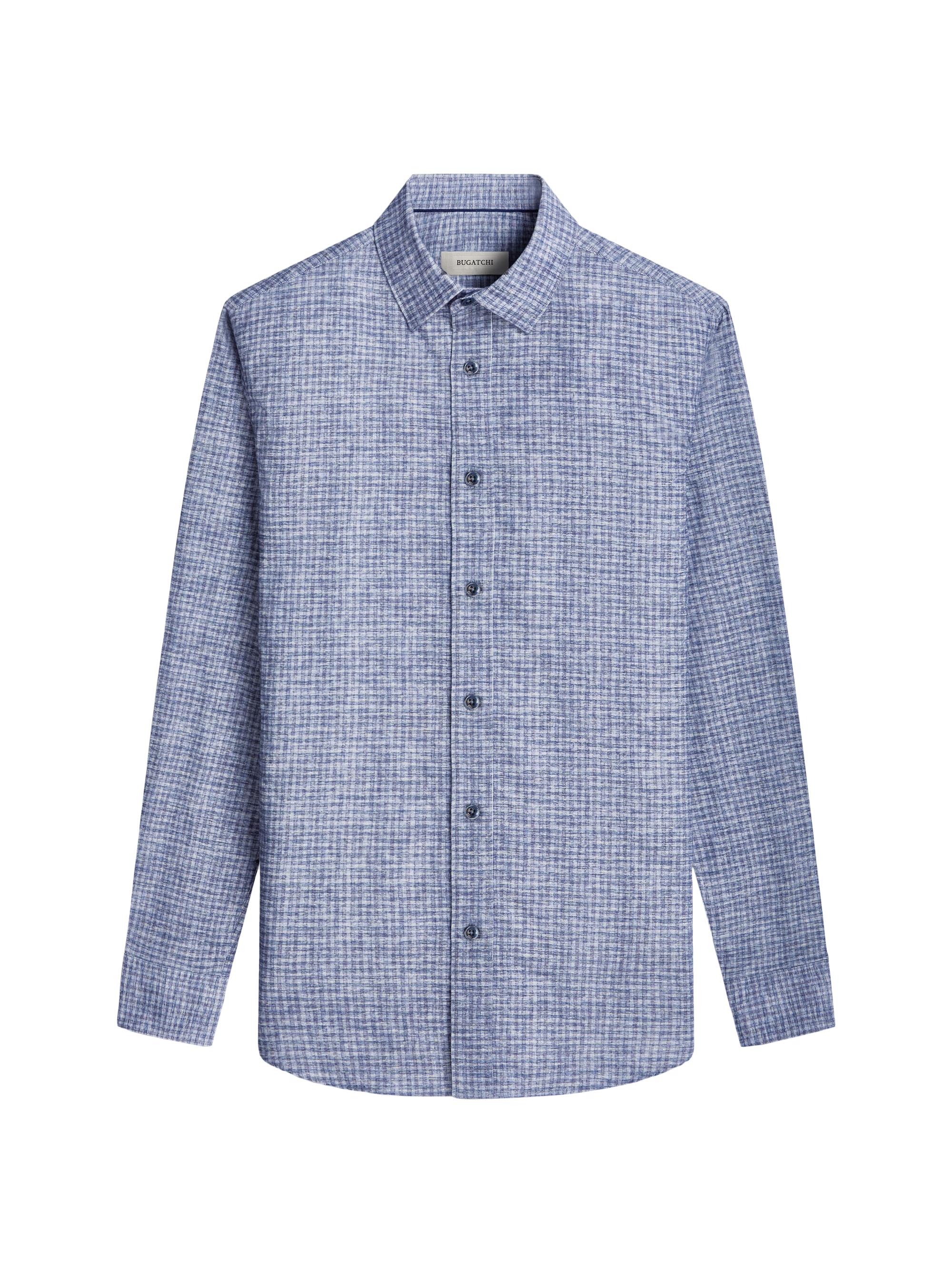 Bugatchi Men's Karl Plaid Cotton Button-Front Shirt - Dusty Blue