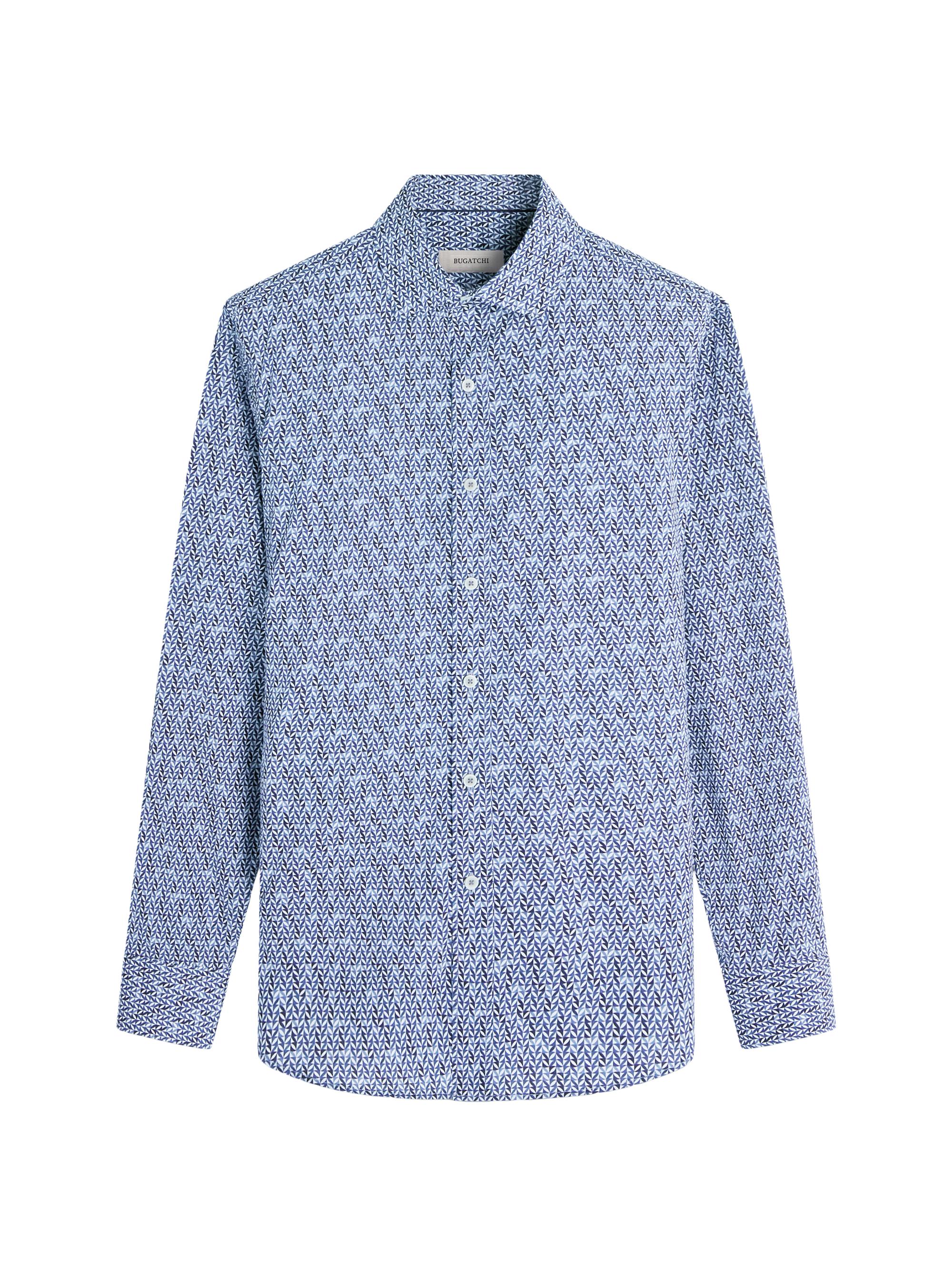Bugatchi Men's Axel Woven Button-Up Shirt - Classic Blue