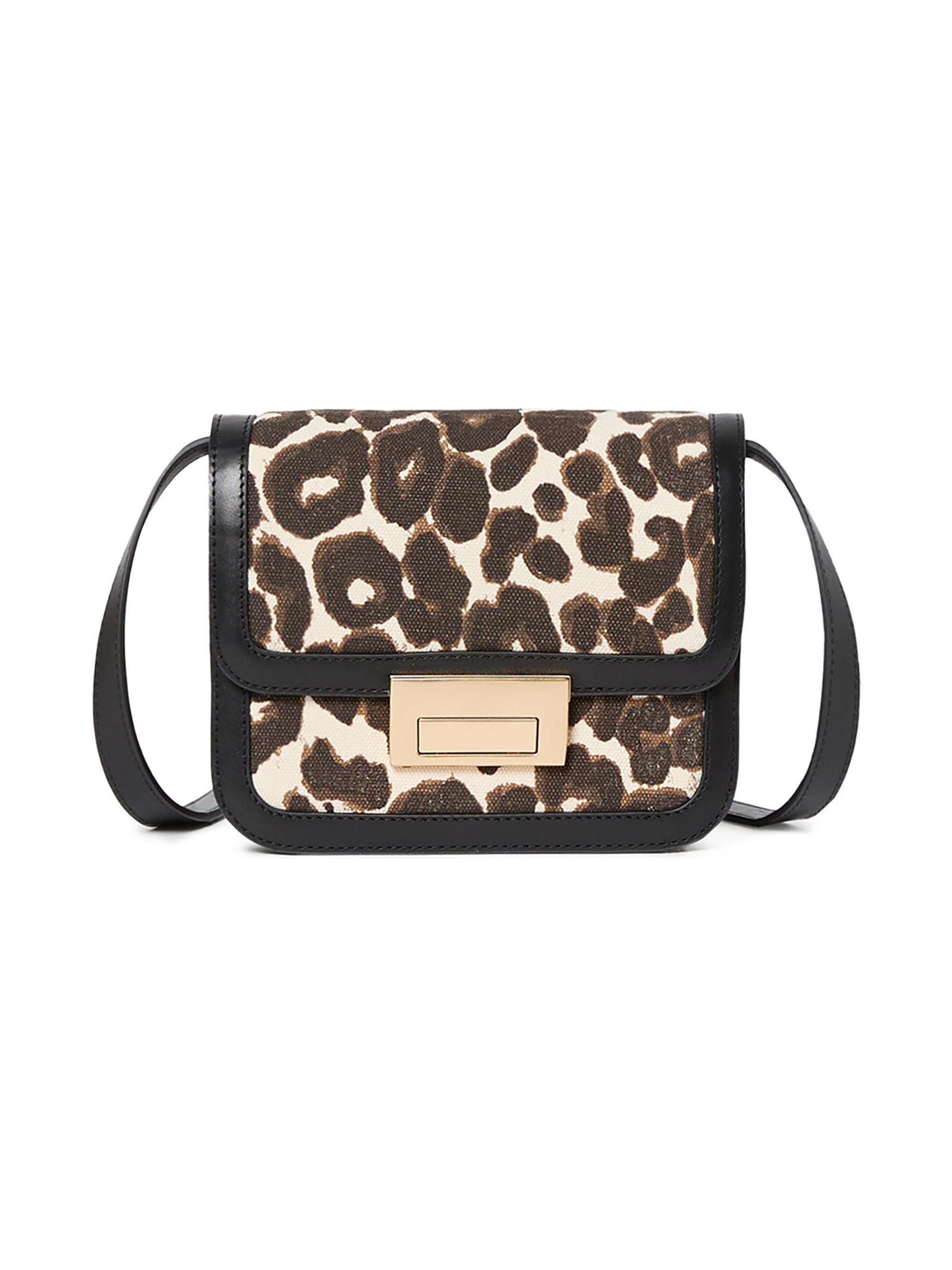 Loeffler Randall Women's Desi Leopard Cotton Twill Crossbody Bag - Leopard