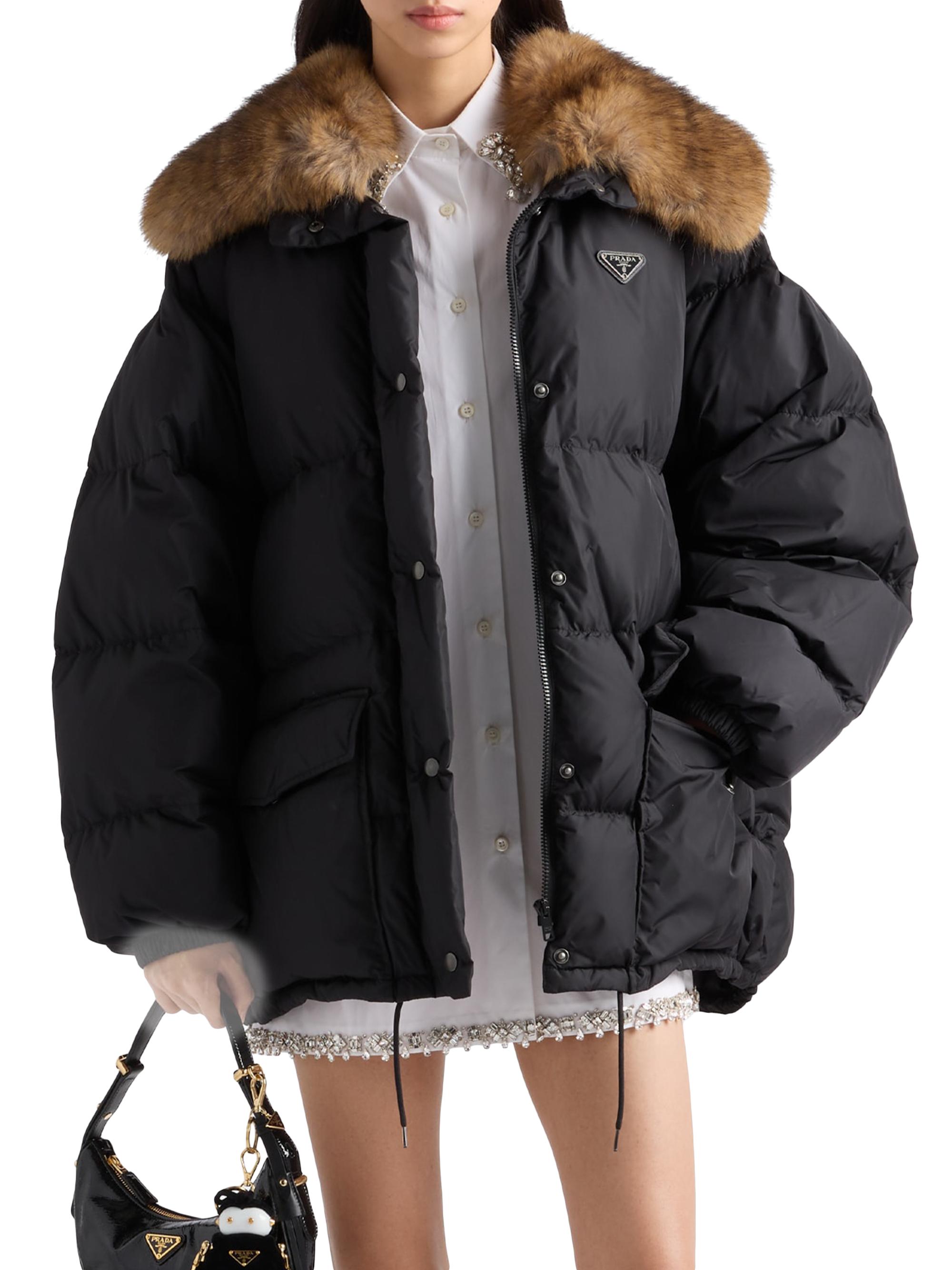 Prada Tech Canvas Down Jacket | Saks Fifth Avenue