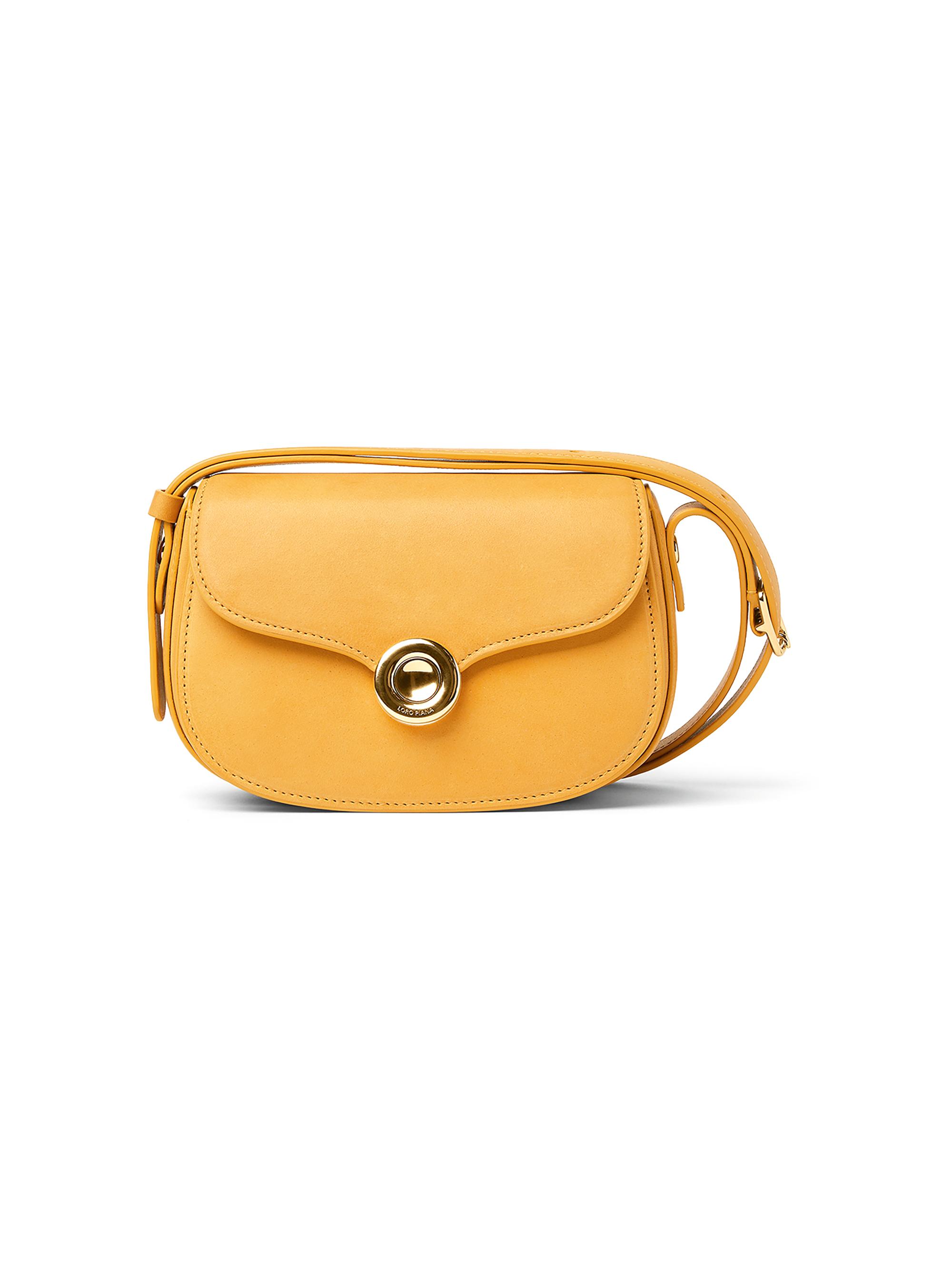 Loro Piana Women's Mini Ghiera Leather Shoulder Bag - Marmelade Orange