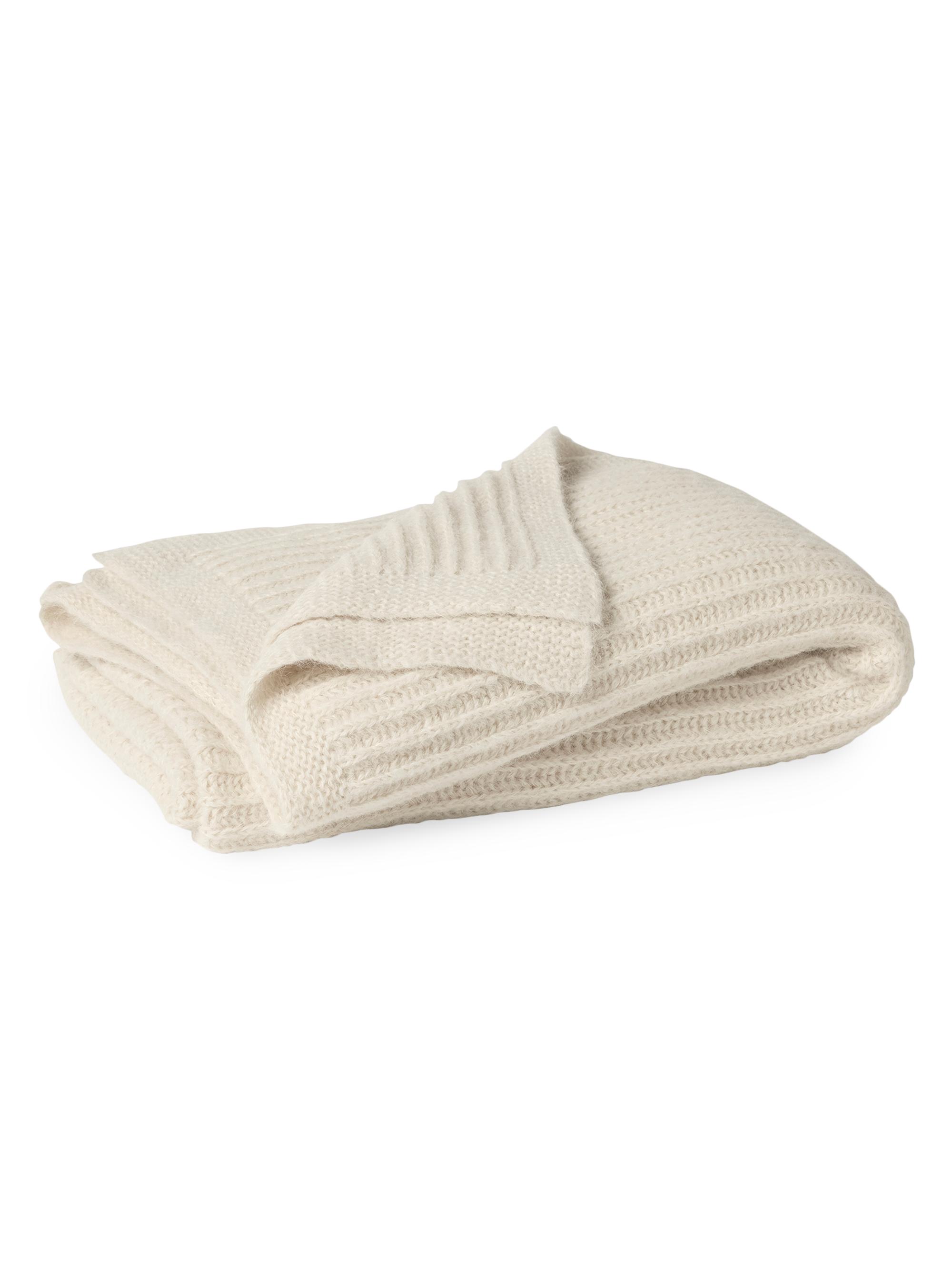 Coyuchi Andes Suri Alpaca Knit Throw -