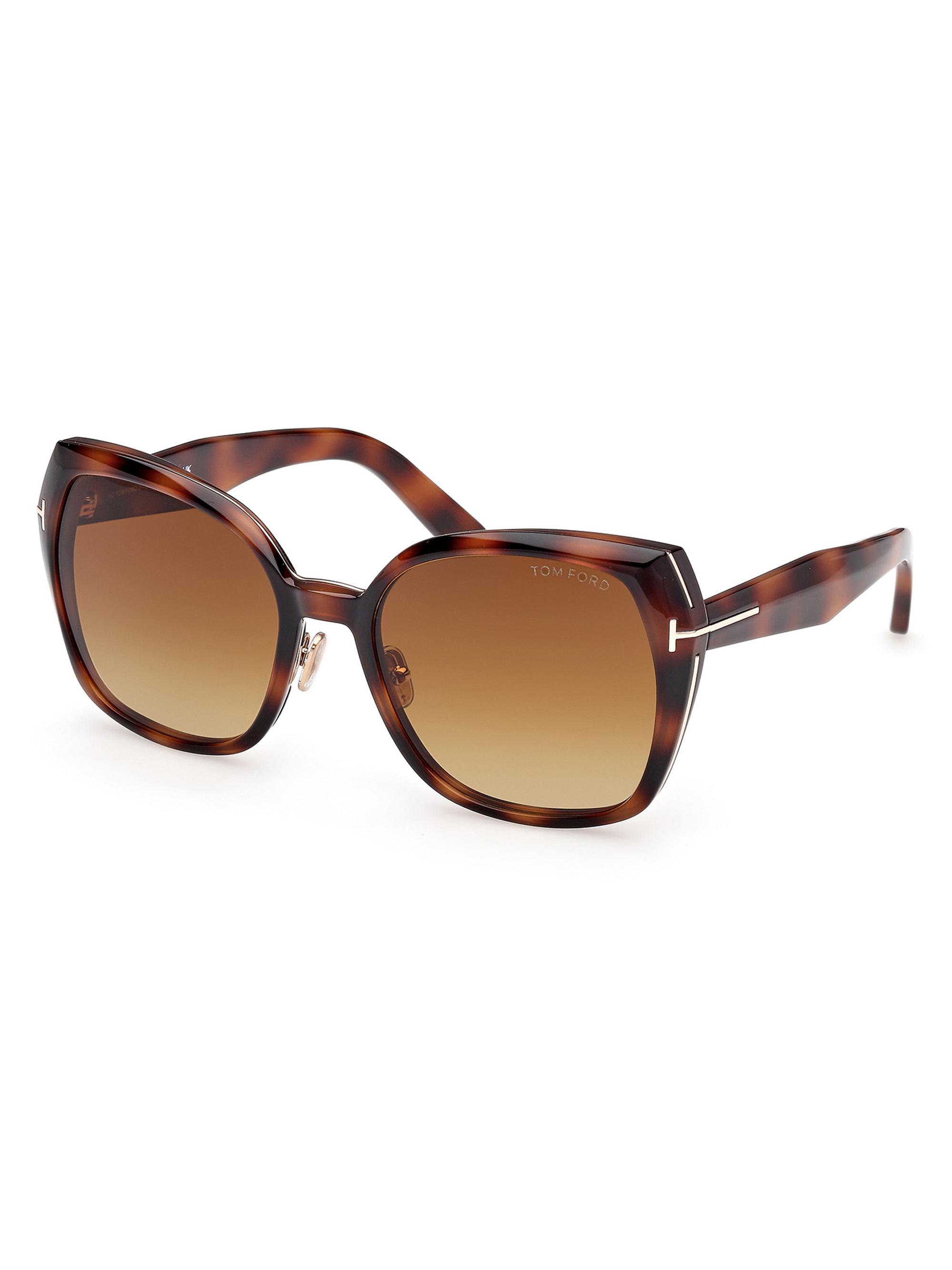 TOM FORD Women's 58MM Butterfly Sunglasses - Havana Brown