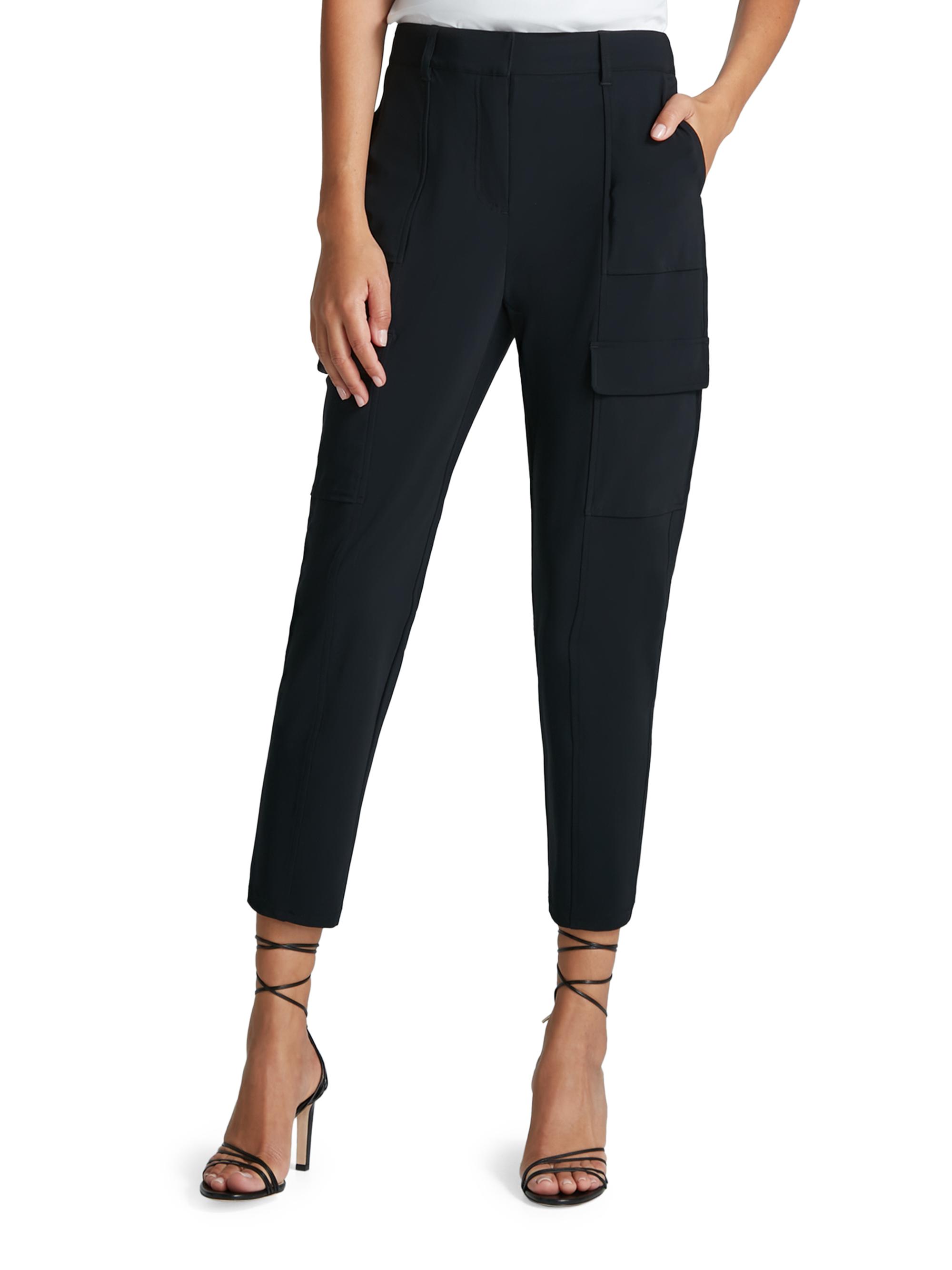 Commando Women's Utility Slim-Fit Trousers - Black