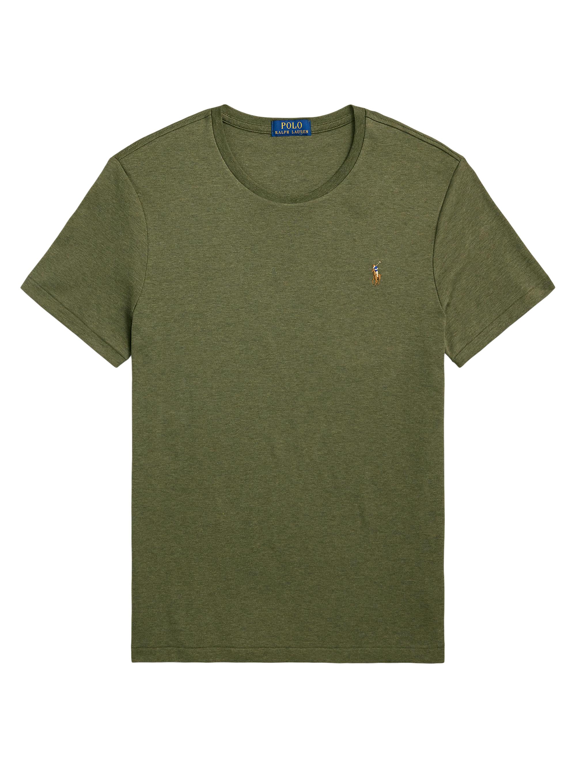 Polo Ralph Lauren Men's Logo Slim-Fit Cotton T-Shirt - Service Green Heather