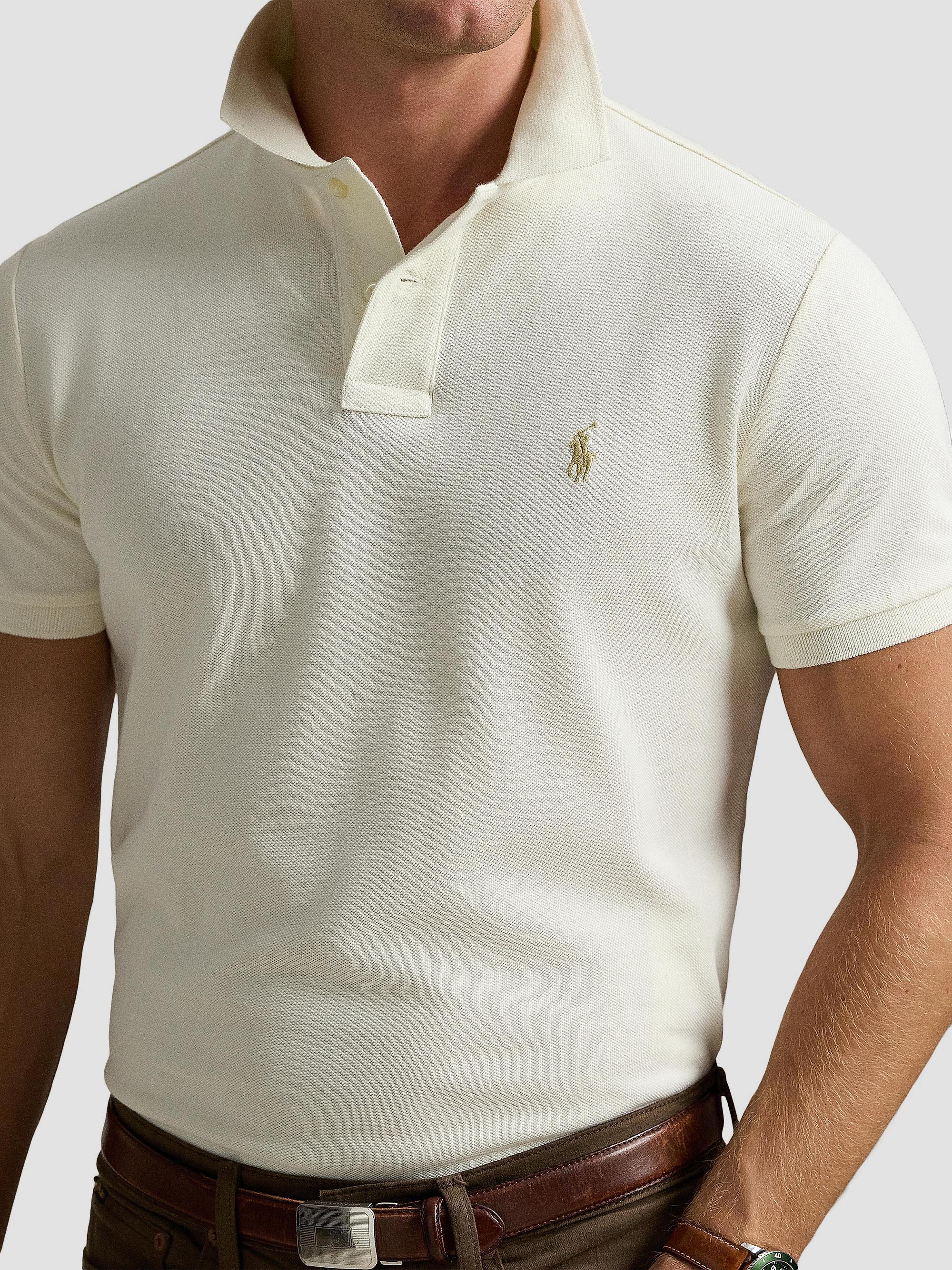 Polo Ralph Lauren Slim-Fit Mesh Polo Shirt | Saks Fifth Avenue