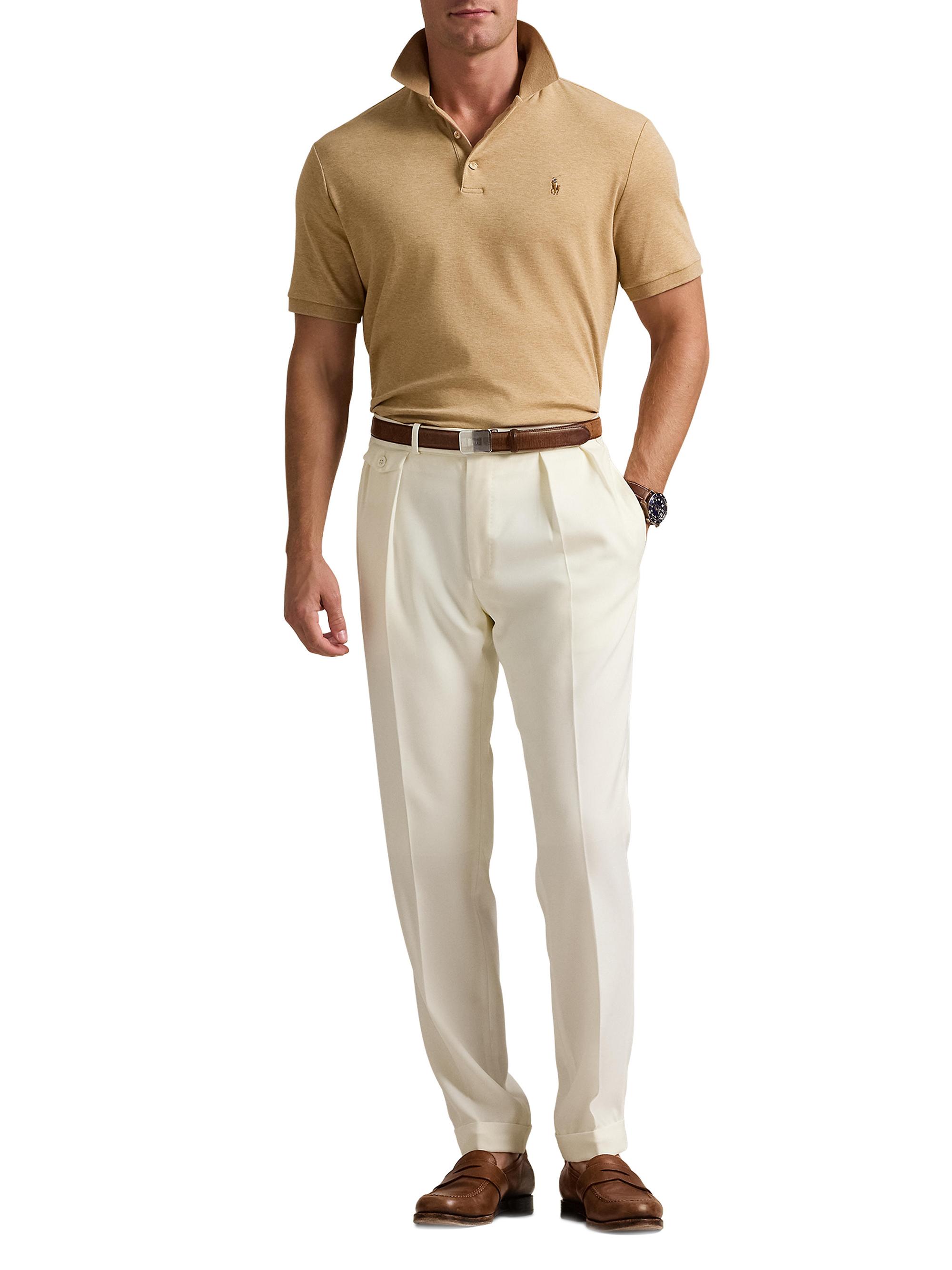 PIMA COTTON KN POLO マスタード Polo Ralph Lauren Classic-Fit Pima Cotton Polo Shirt | Saks Fifth