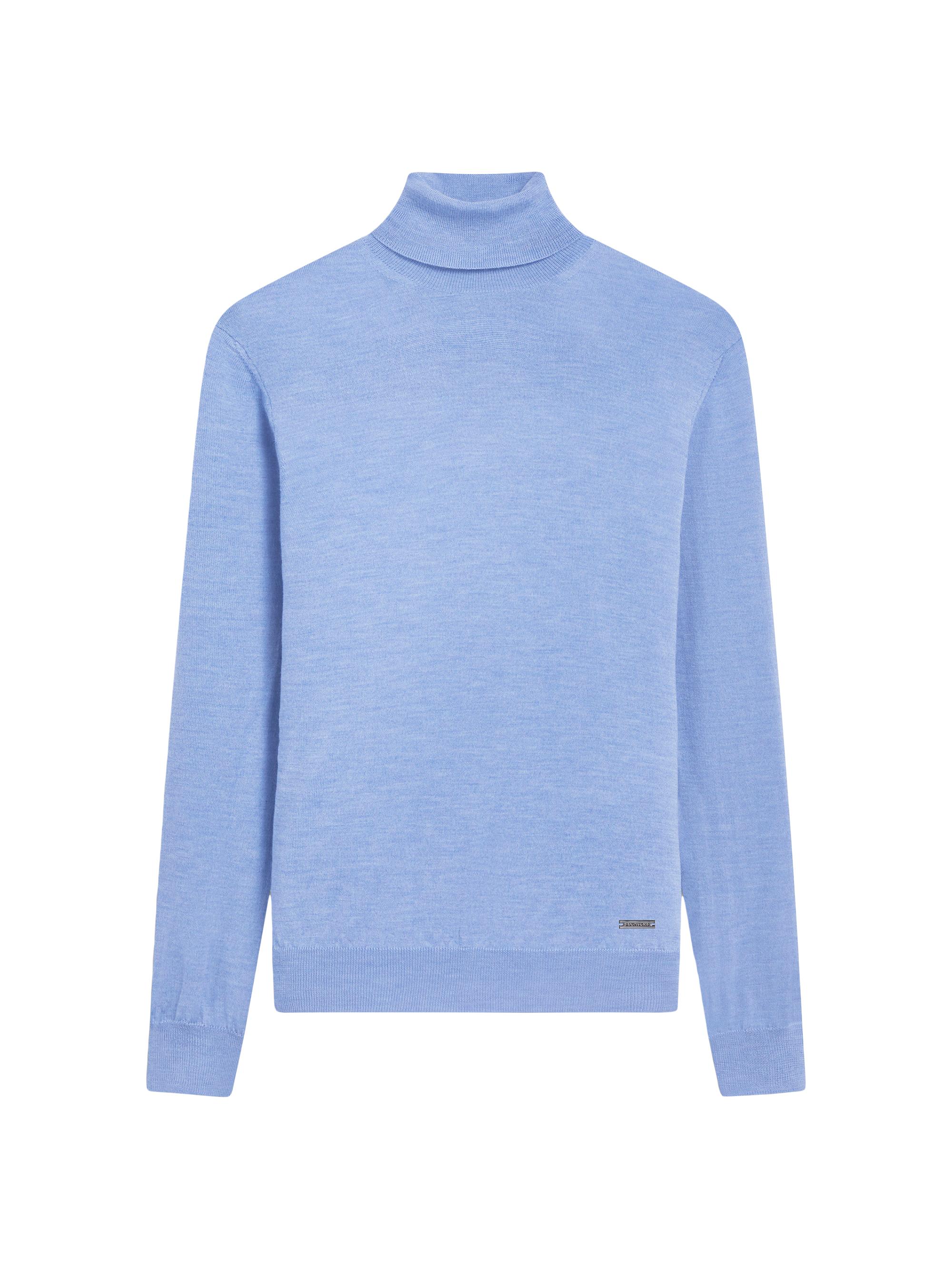 Bugatchi Men's Sawyer Turtleneck Sweater - Air Blue