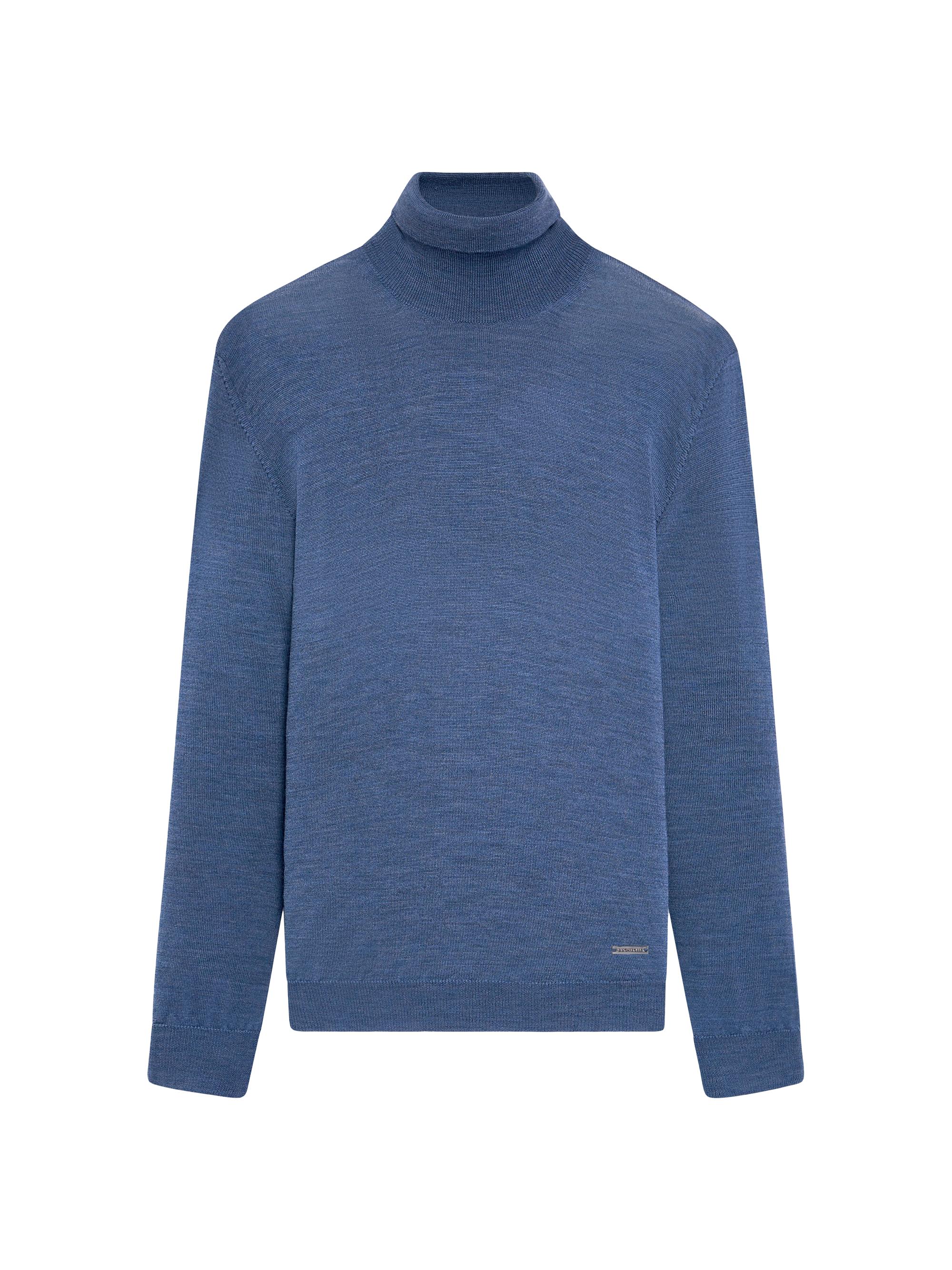 Bugatchi Men's Sawyer Turtleneck Sweater - Denim