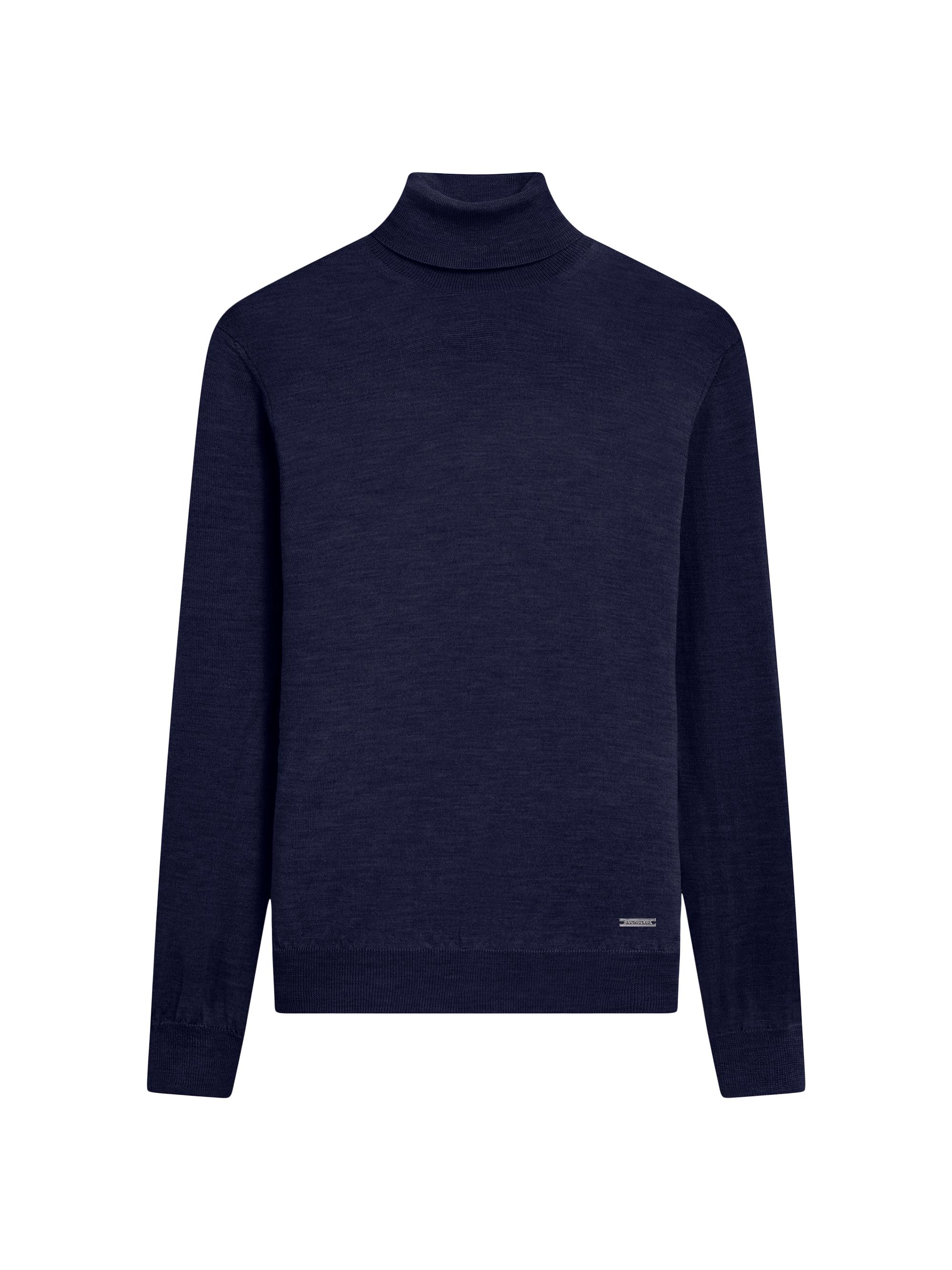 Bugatchi Men's Sawyer Turtleneck Sweater - Navy