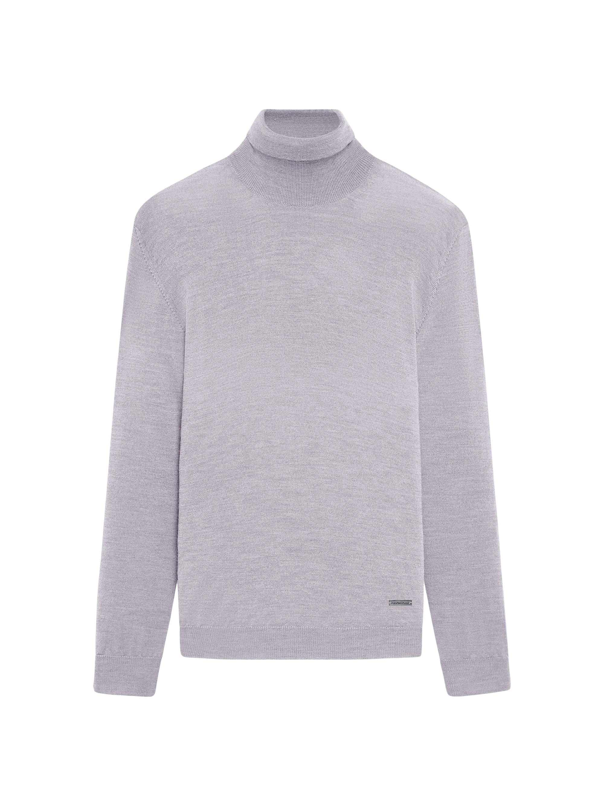 Bugatchi Men's Sawyer Turtleneck Sweater - Platinum