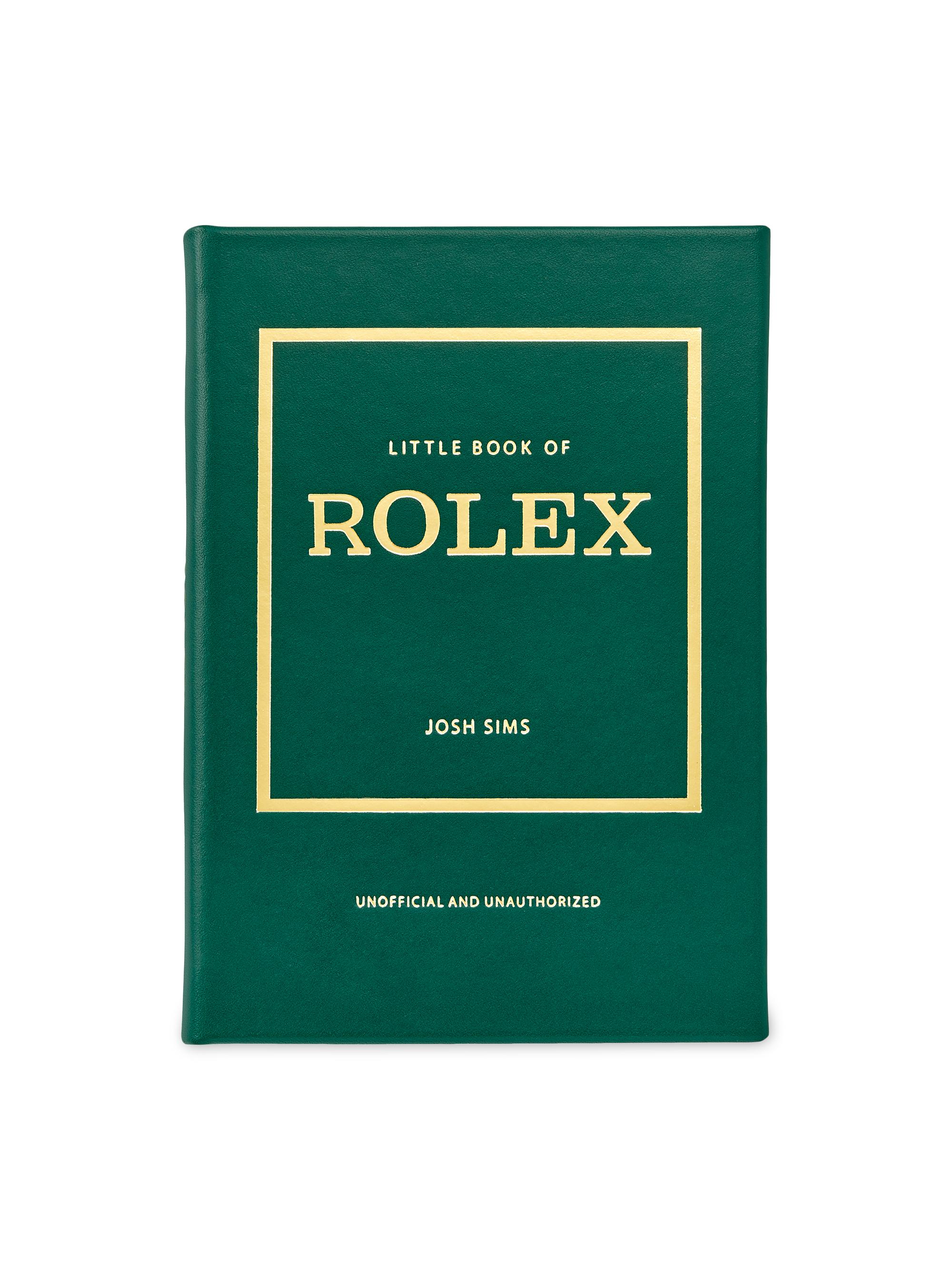 Graphic Image Little Book Of Rolex Leather-Bound Book - Emerald