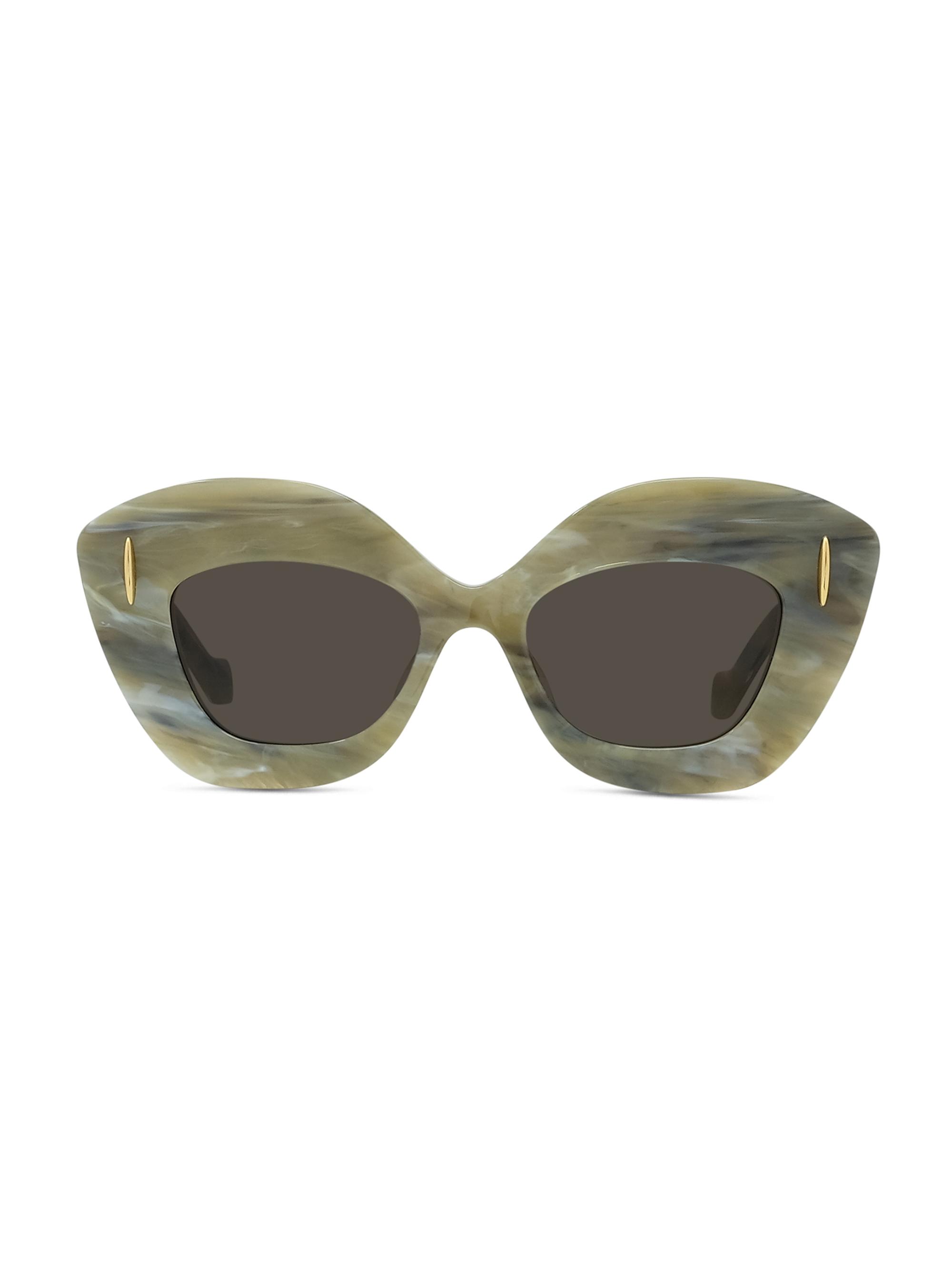 LOEWE Anagram 48MM Cat-Eye Sunglasses | Saks Fifth Avenue