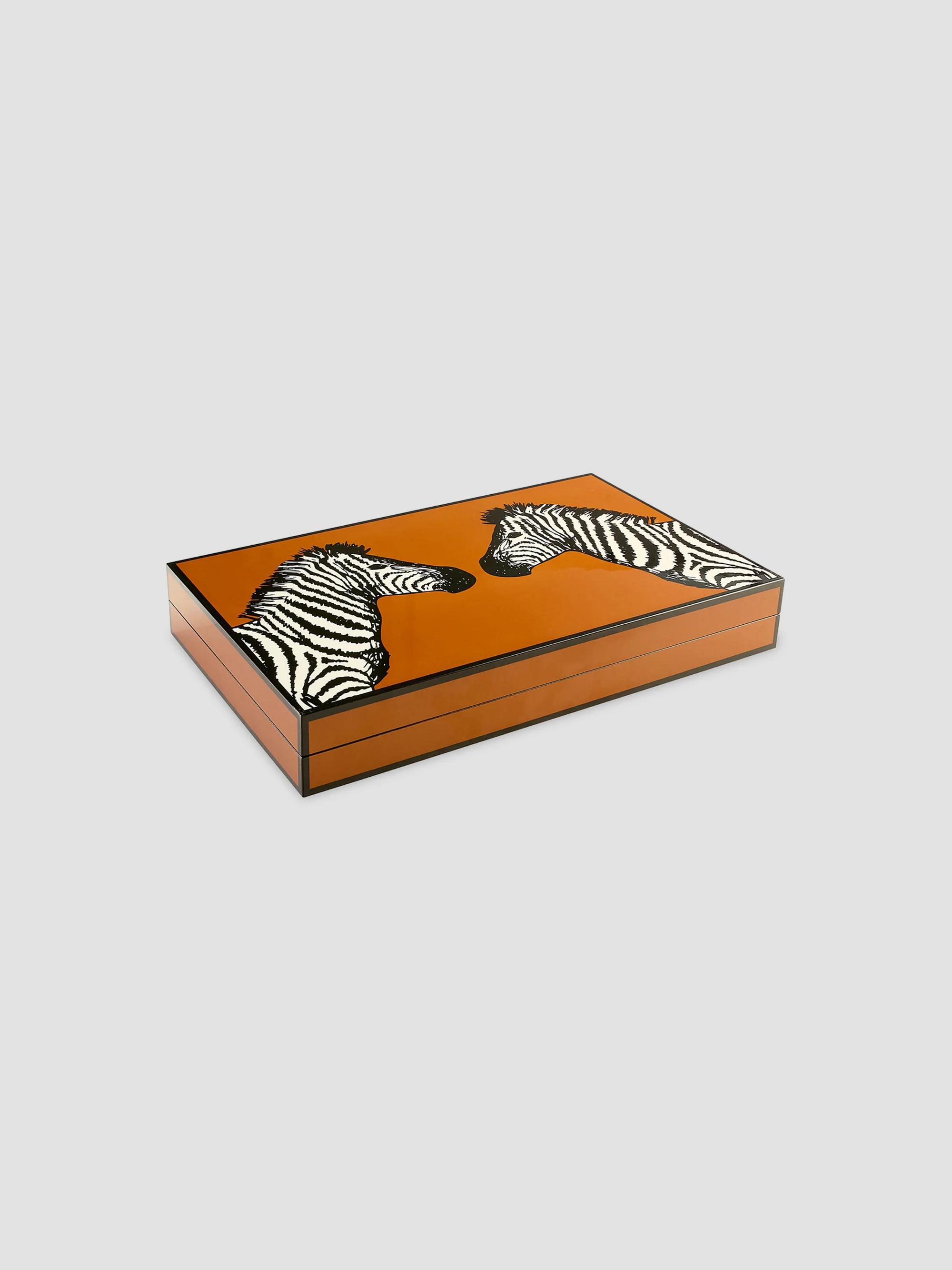 Jonathan Adler Zebra Lacquer Backgammon Set | Saks Fifth Avenue