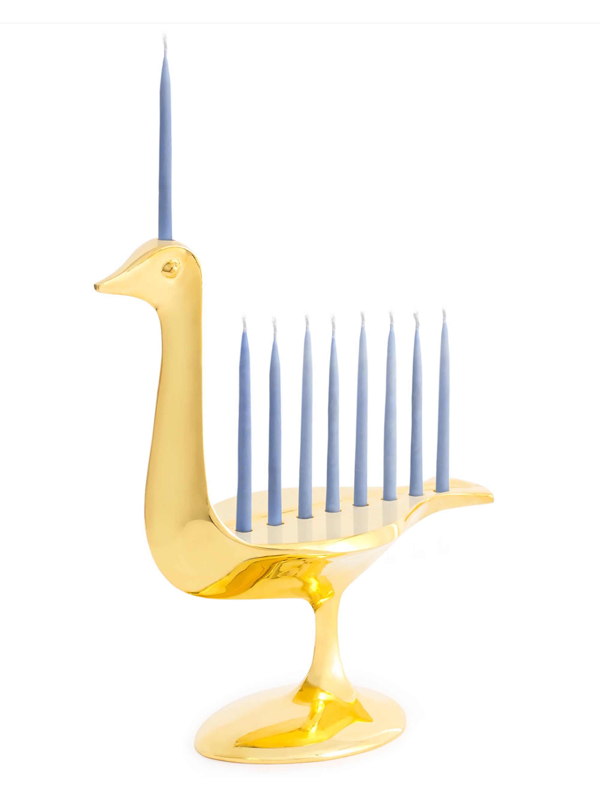 Jonathan Adler Judaica Bird Menorah - Brass