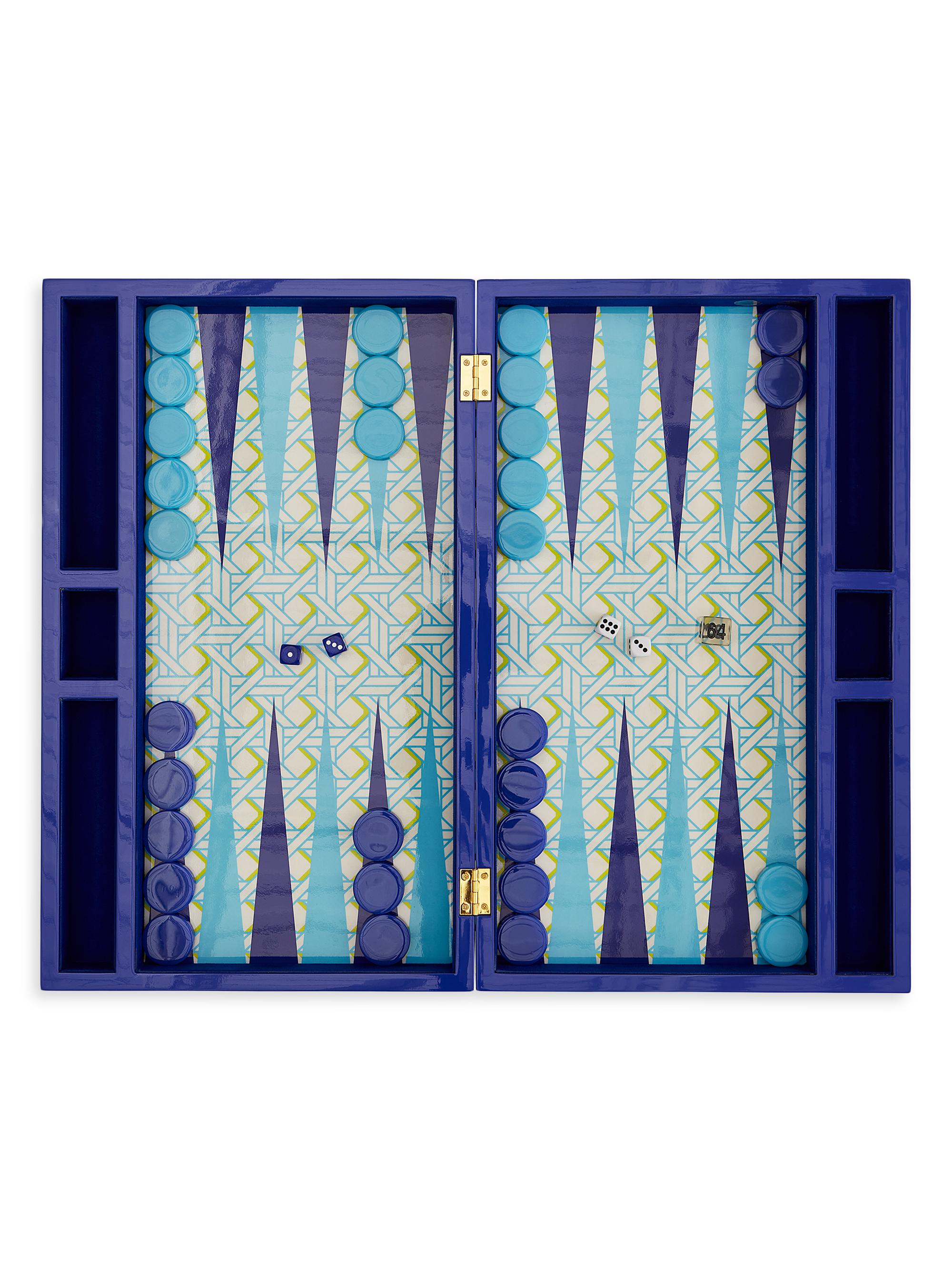 Jonathan Adler Basketweave Lacquer Backgammon Set | Saks Fifth Avenue