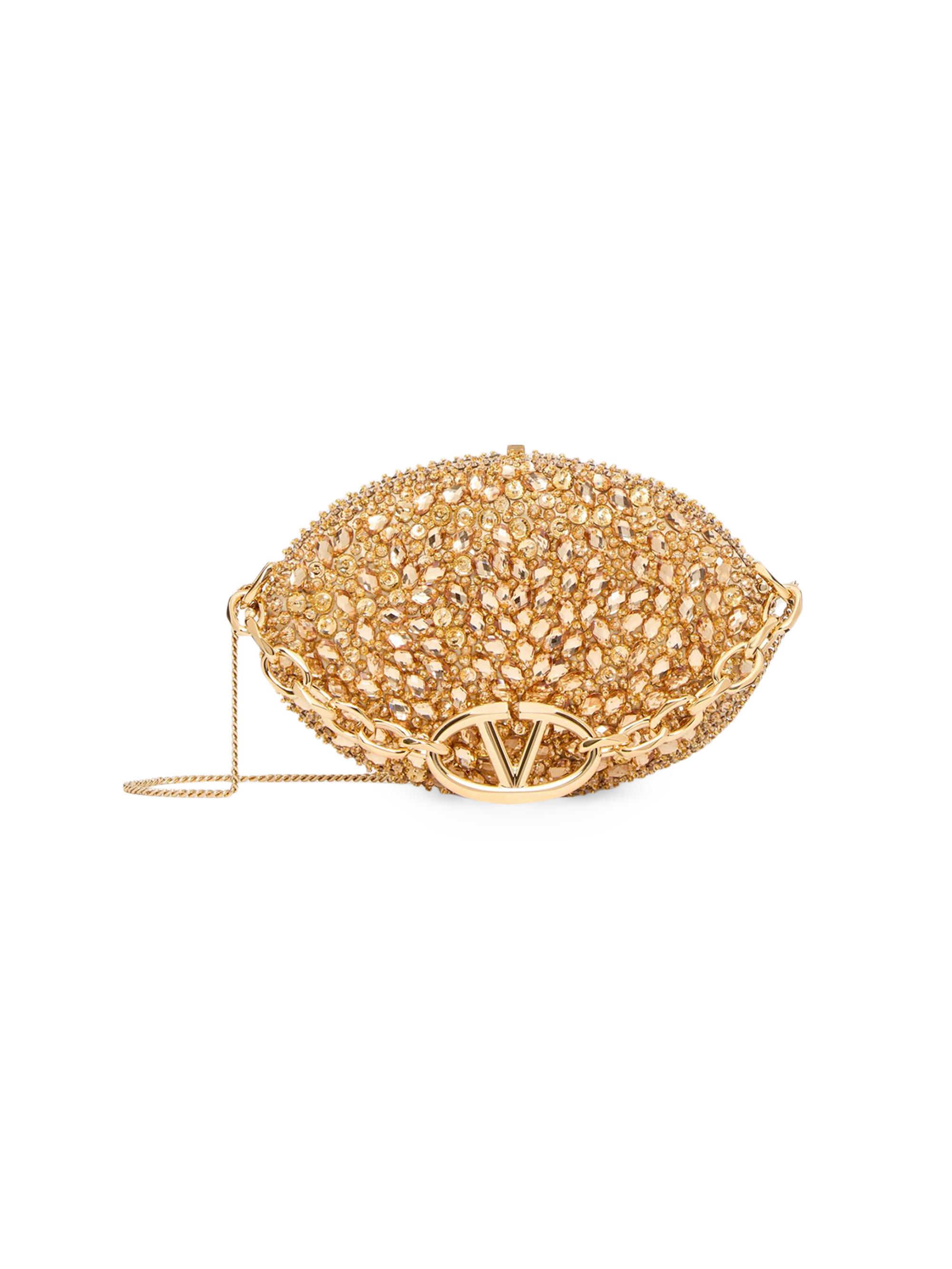 Valentino Garavani Women's Minaudiere Carry Secrets with Chain - Gold