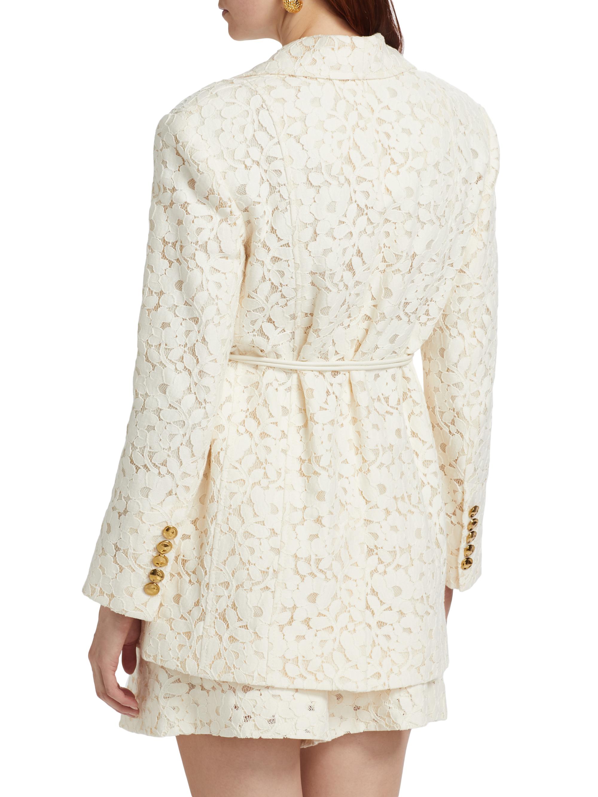 Zimmermann Illuminate Lace Tie-Waist Jacket | Saks Fifth Avenue