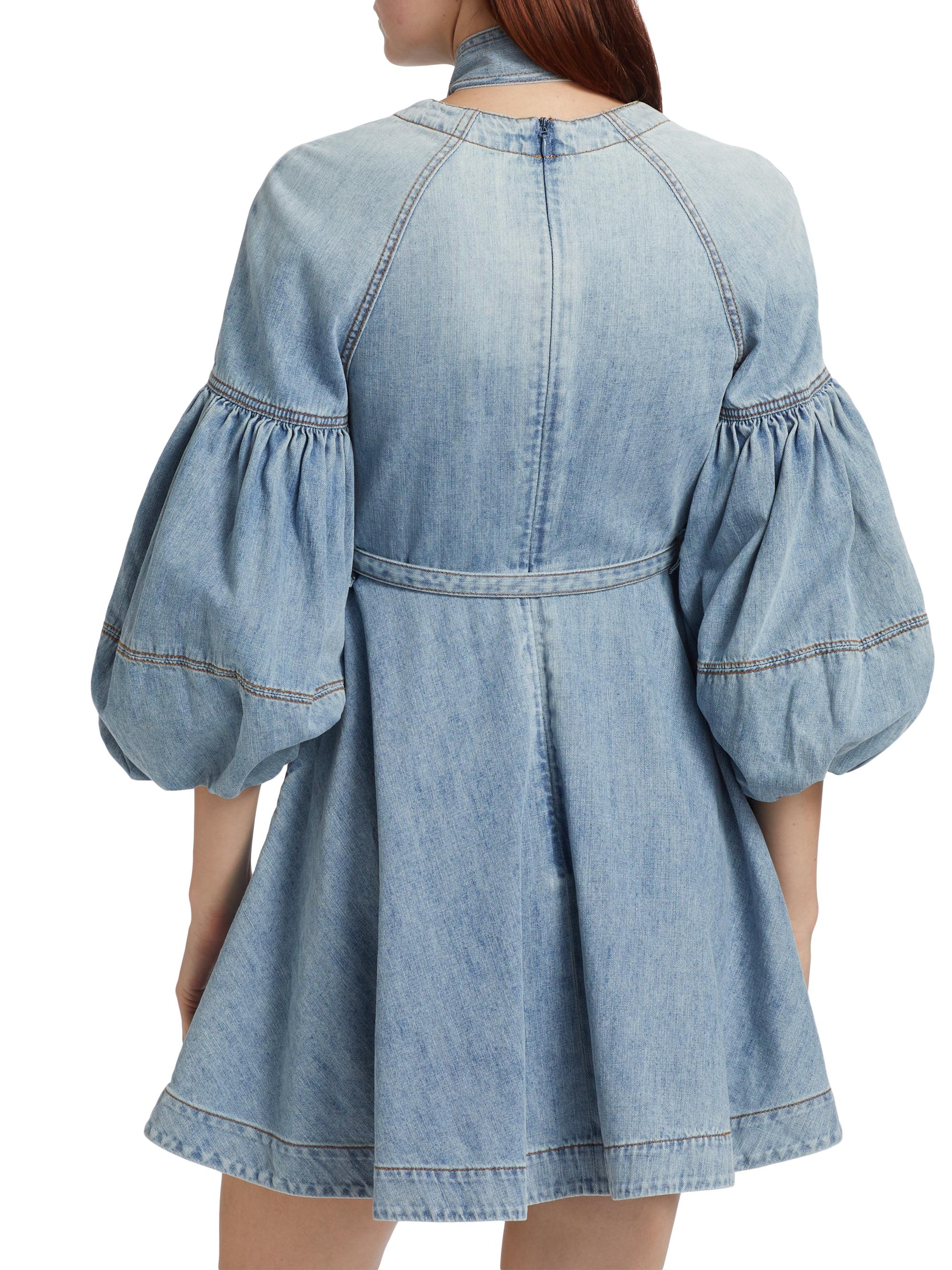 Zimmermann Tieneck Denim Minidress | Saks Fifth Avenue