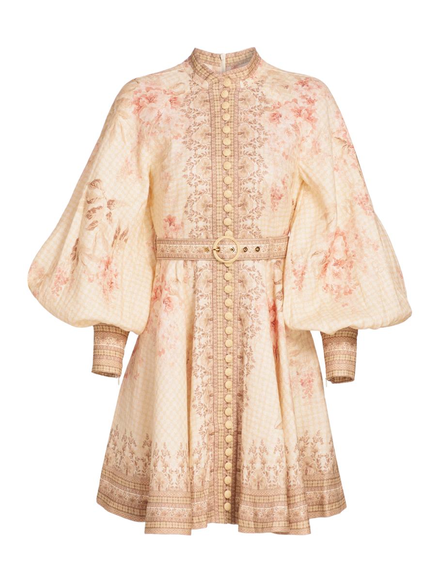 【送料&関税込】Zimmermann Illuminate Buttoned Midi Dress Illuminate Buttoned Midi Dress Black Floral Online | Zimmermann