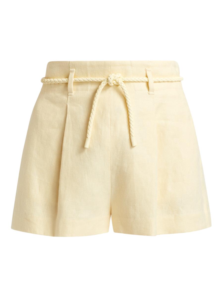 ショーツ ZIMMERMANN ASCENSION EMBROIDERED LINEN SHORTS Zimmermann Ascension Tuck Shorts | Neiman Marcus