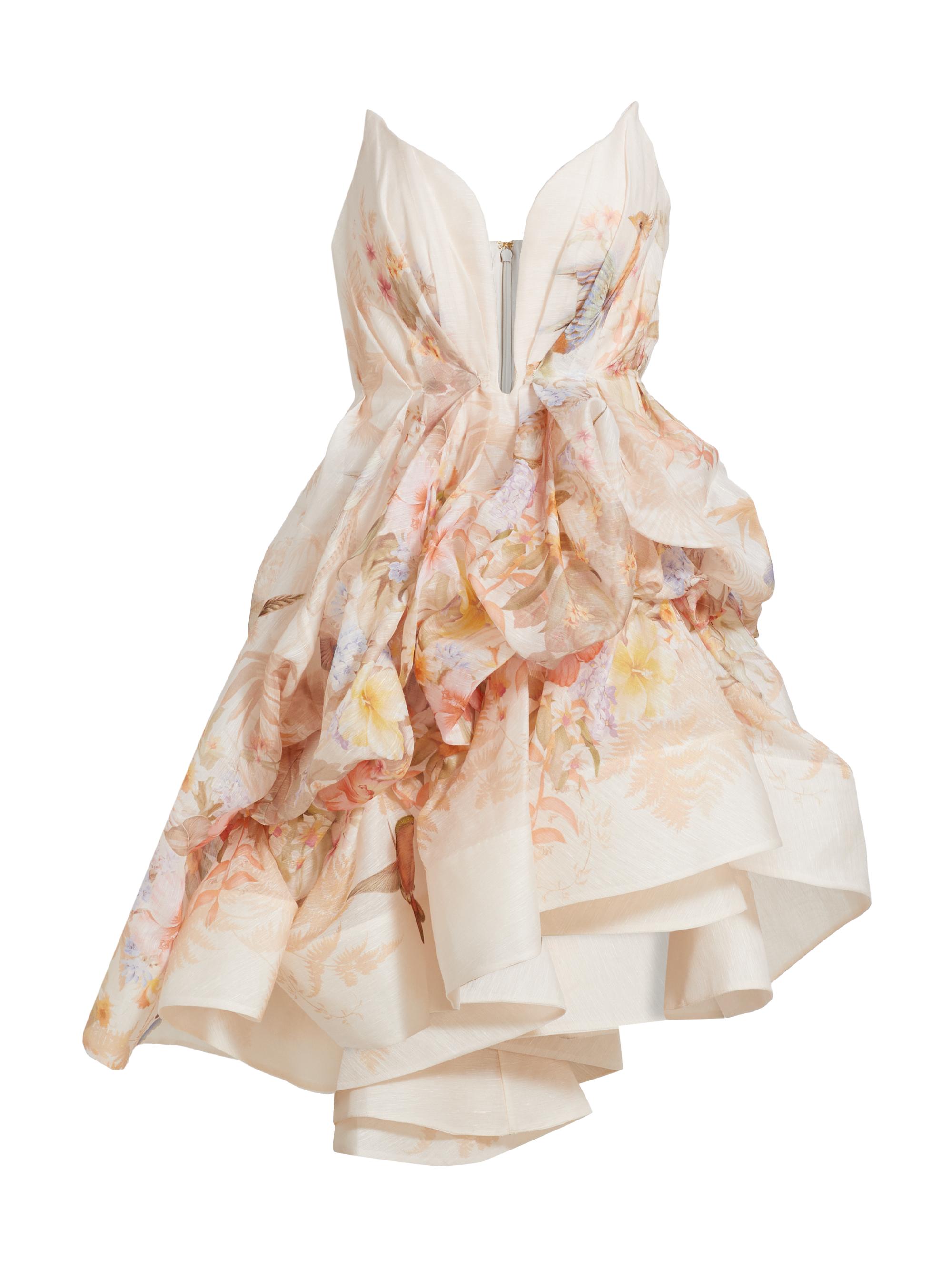 Zimmermann Women's Illuminate Draped Minidress -  Tropical