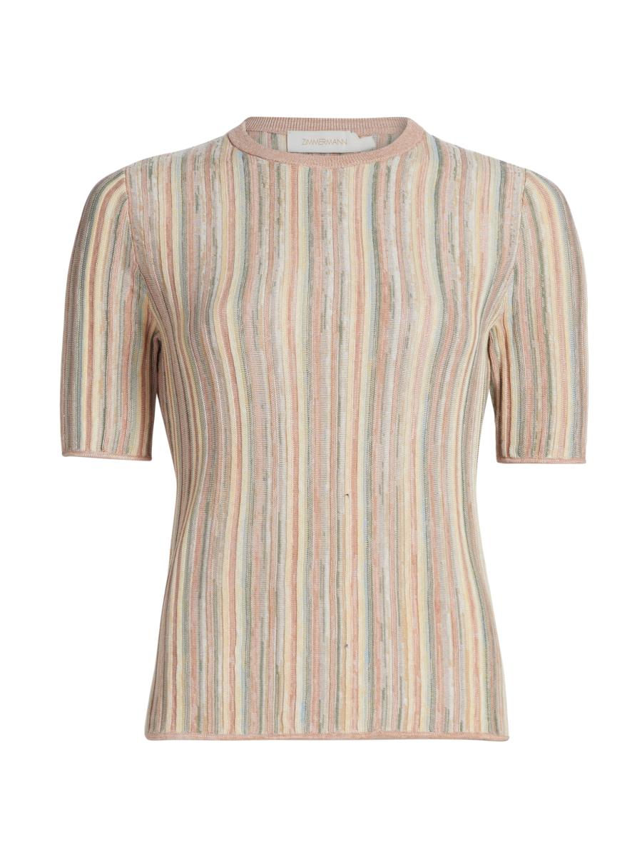 Zimmermann Women's Illuminate Mouline T-shirt In Multi