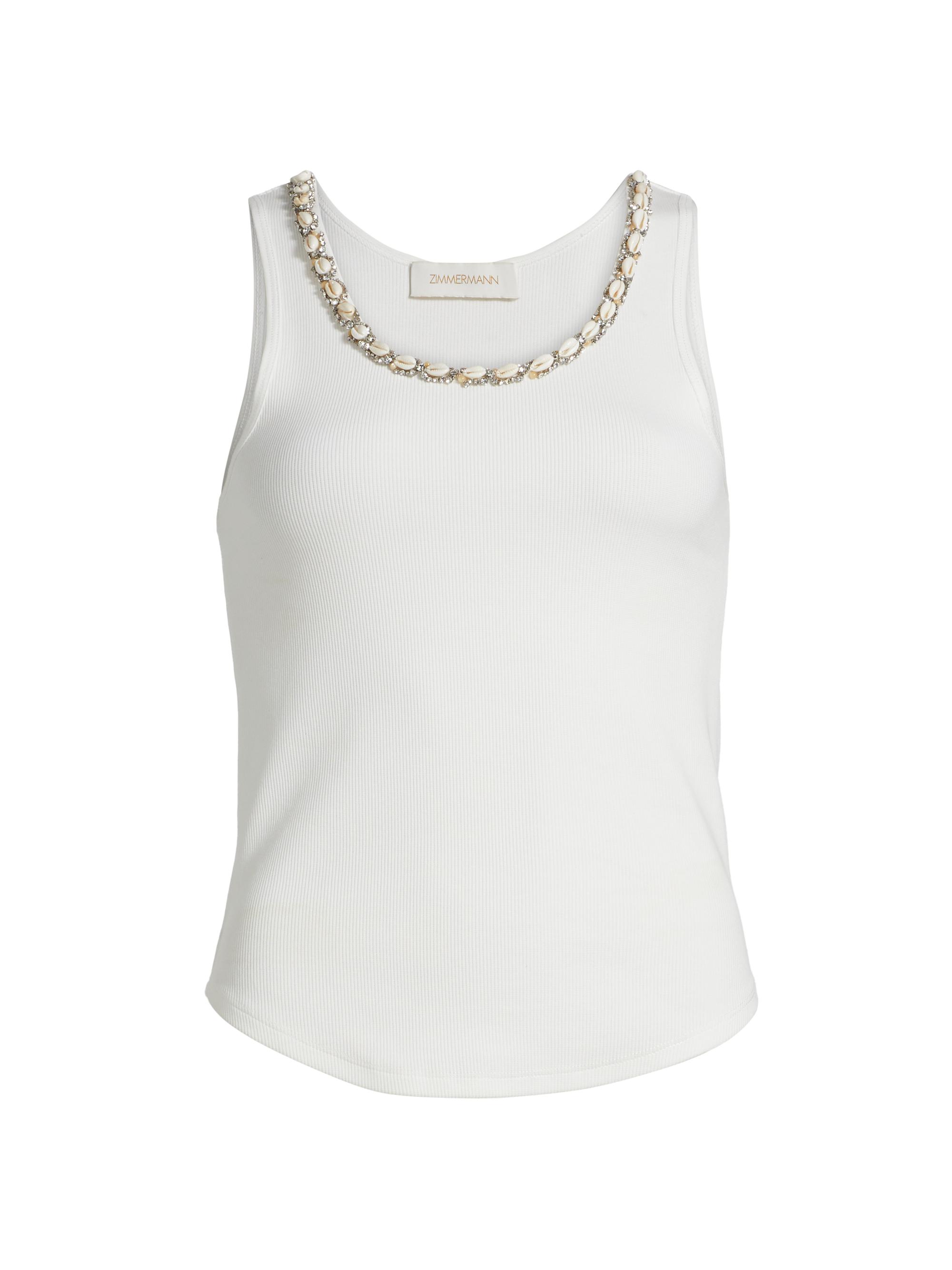 トップス andmary Shirring ribbon camisole white ANDMARY】Shirring ribbon camisole