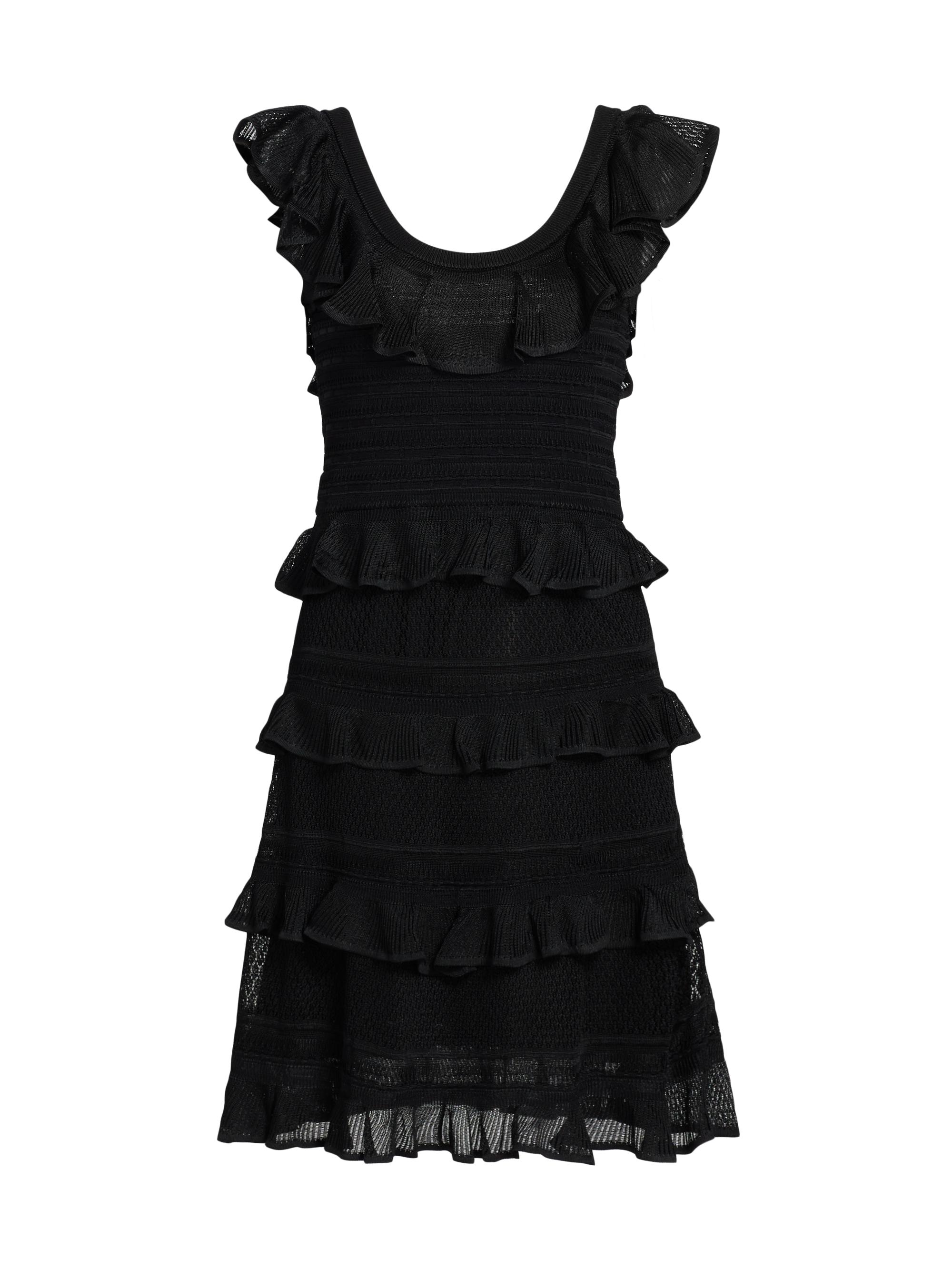 Zimmermann Women's Illuminate Lace Frill Minidress - Black