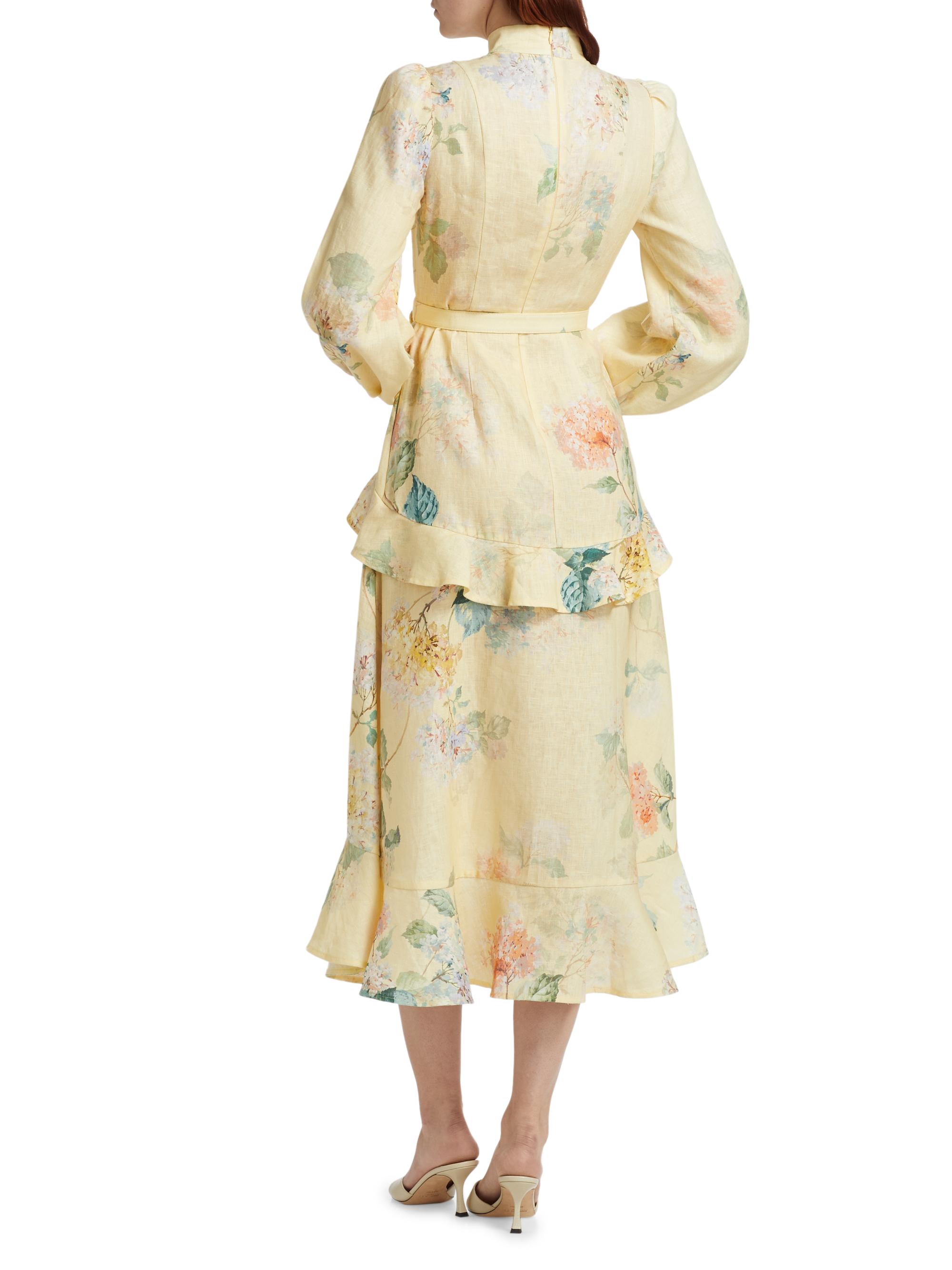 illuminate peplum midi dress Zimmermann Illuminate Peplum Midi-Shirtdress