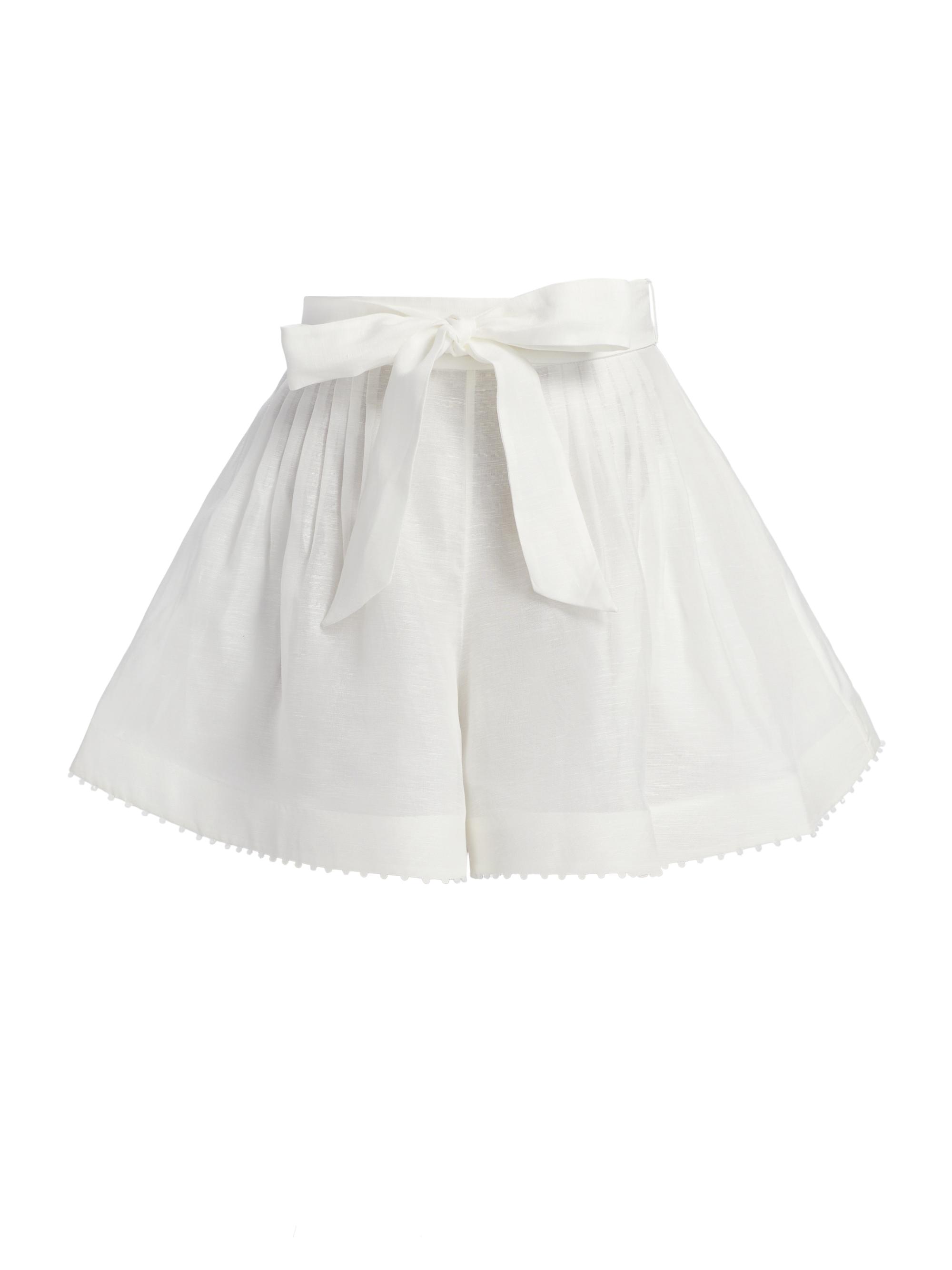 Zimmermann Women's Dawning Beaded Tuck Shorts -