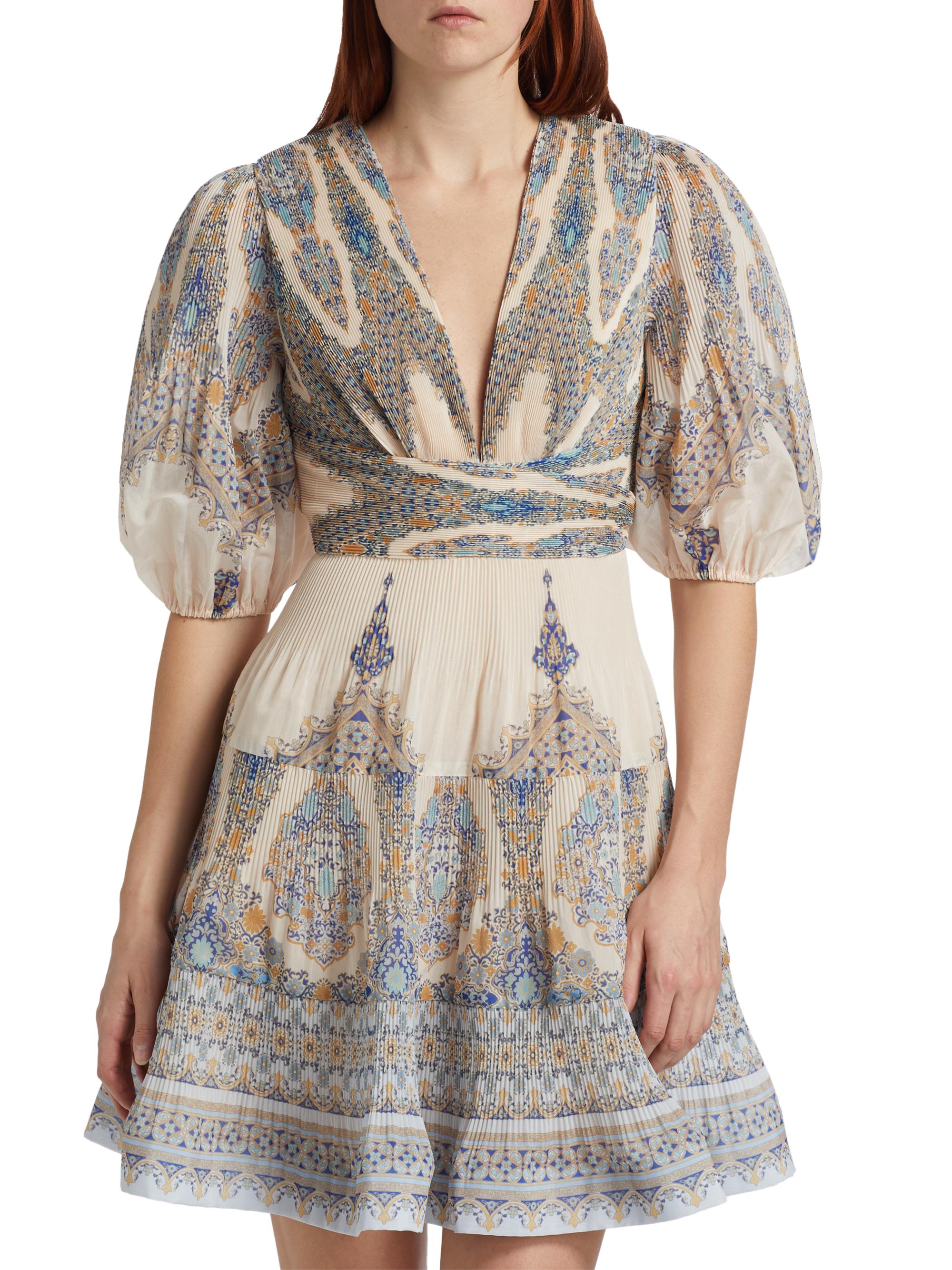 knee length dresses for ladies Zimmermann Zippy Scallop Mini Dress – EKOLUV