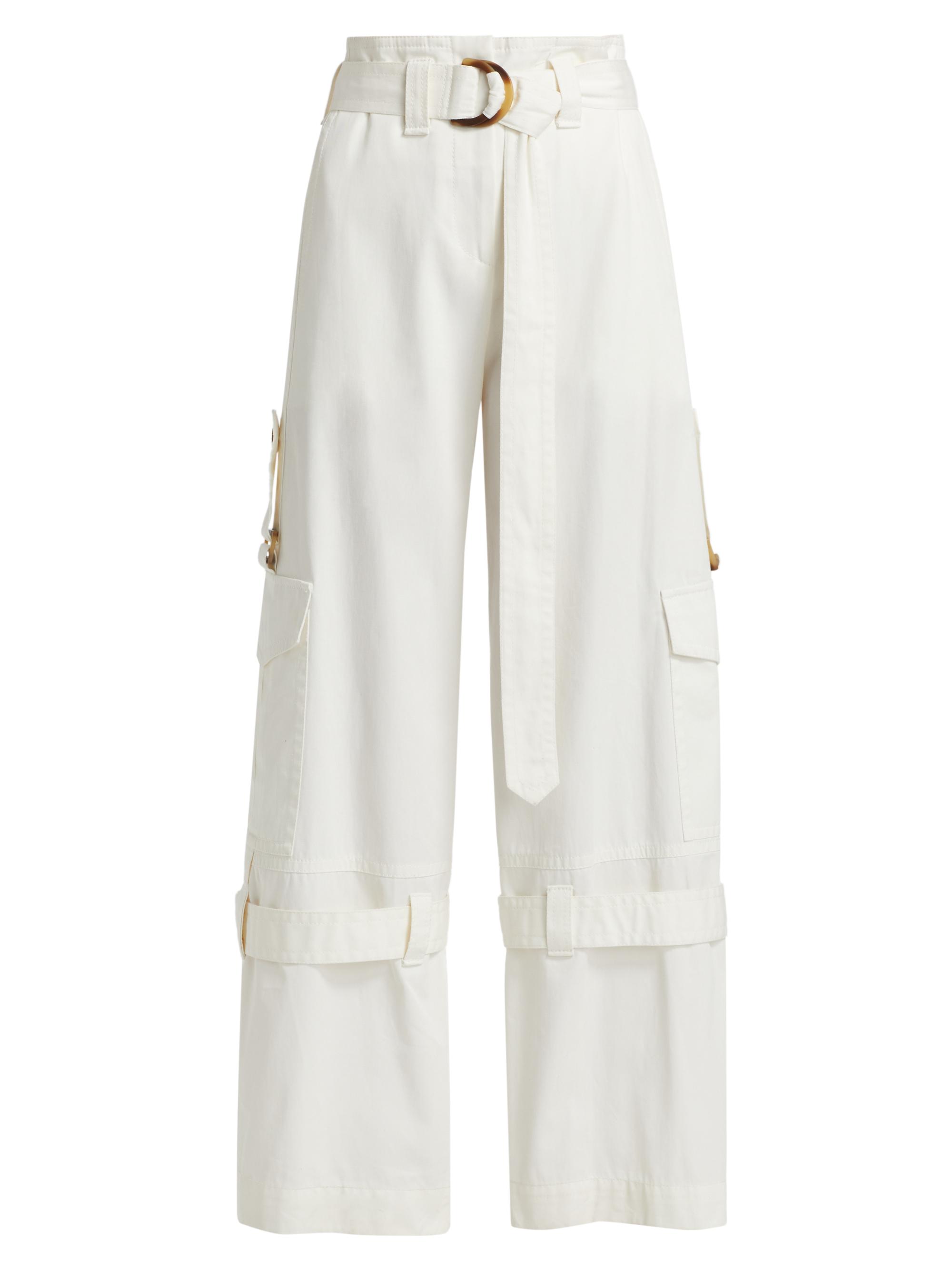 Zimmermann Illuminate Cotton Cargo Pants | Saks Fifth Avenue