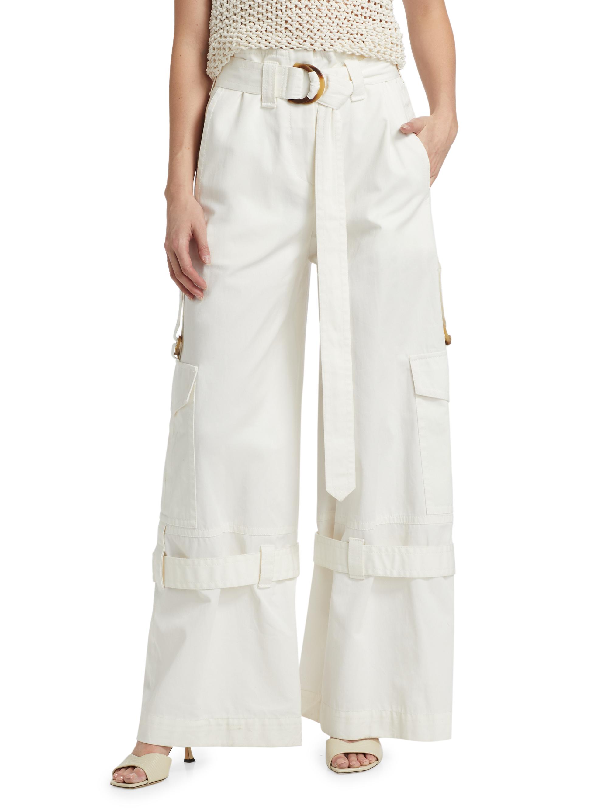 Zimmermann Illuminate Cotton Cargo Pants | Saks Fifth Avenue