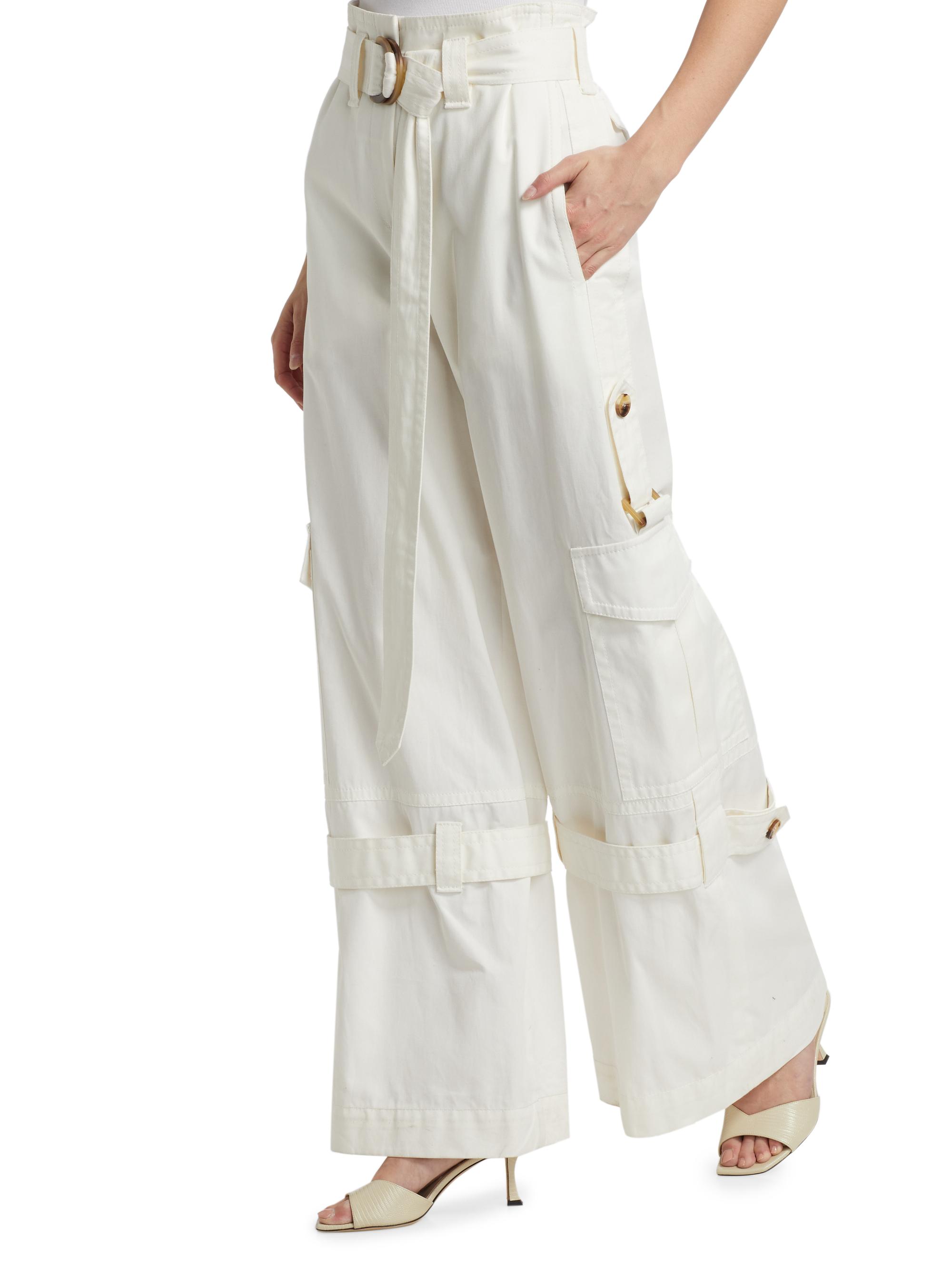 Zimmermann Illuminate Cotton Cargo Pants | Saks Fifth Avenue