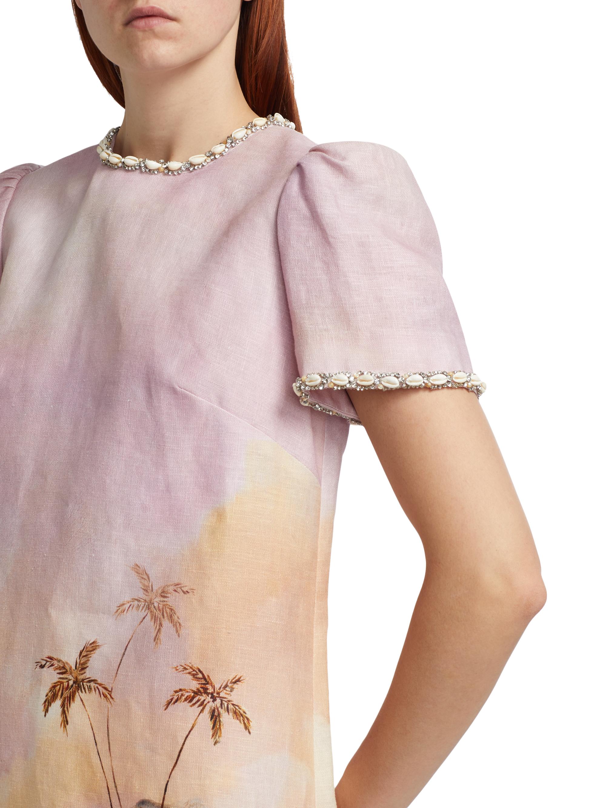 Zimmermann Dawning Embellished Minidress | Saks Fifth Avenue