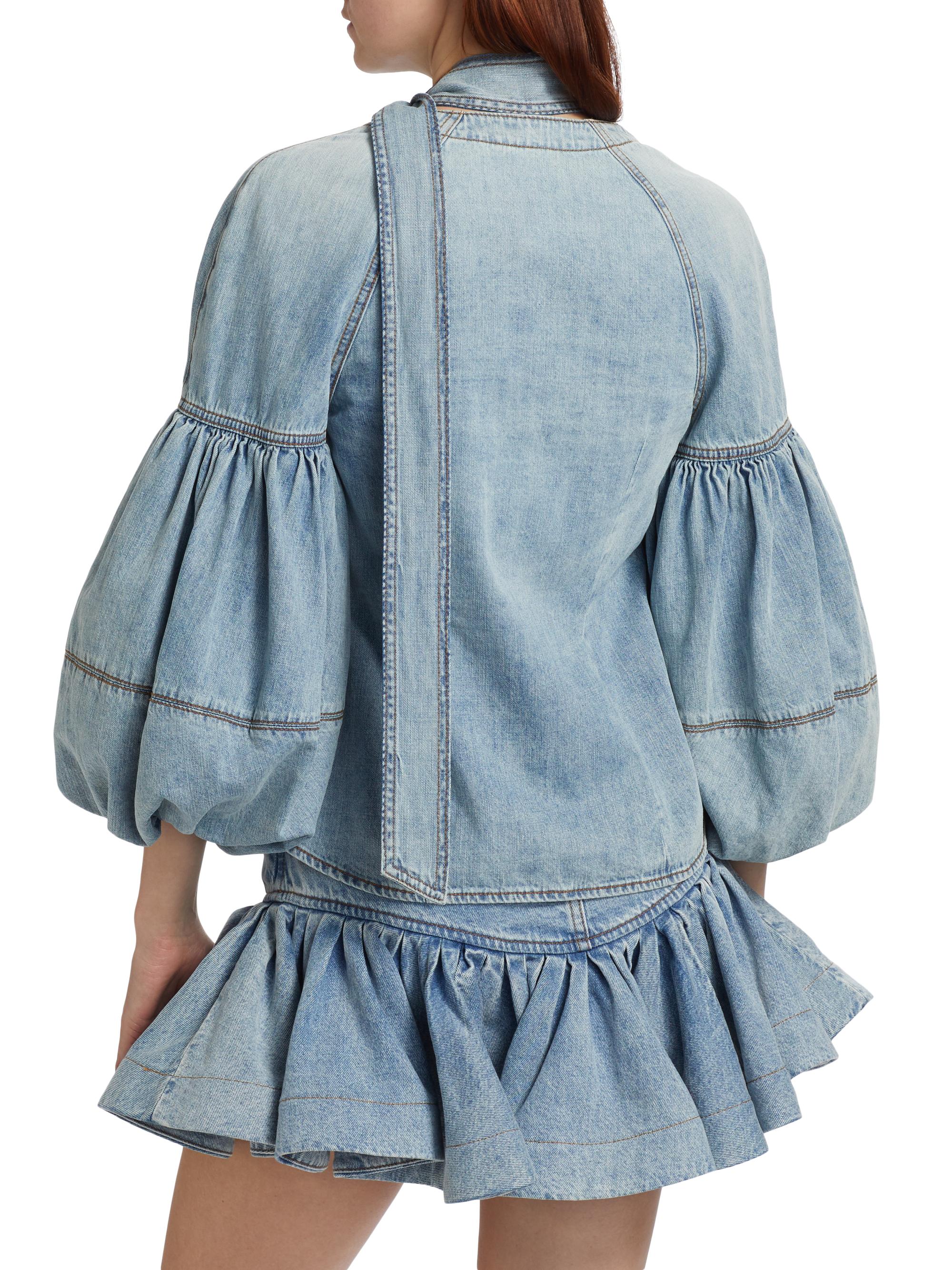 Zimmermann Tied Denim Blouse | Saks Fifth Avenue