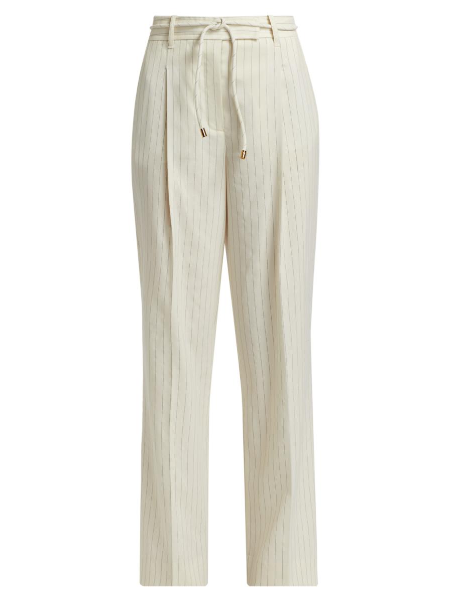 【2plan】Kelnan Stripe Belt Slacks 2PLAN