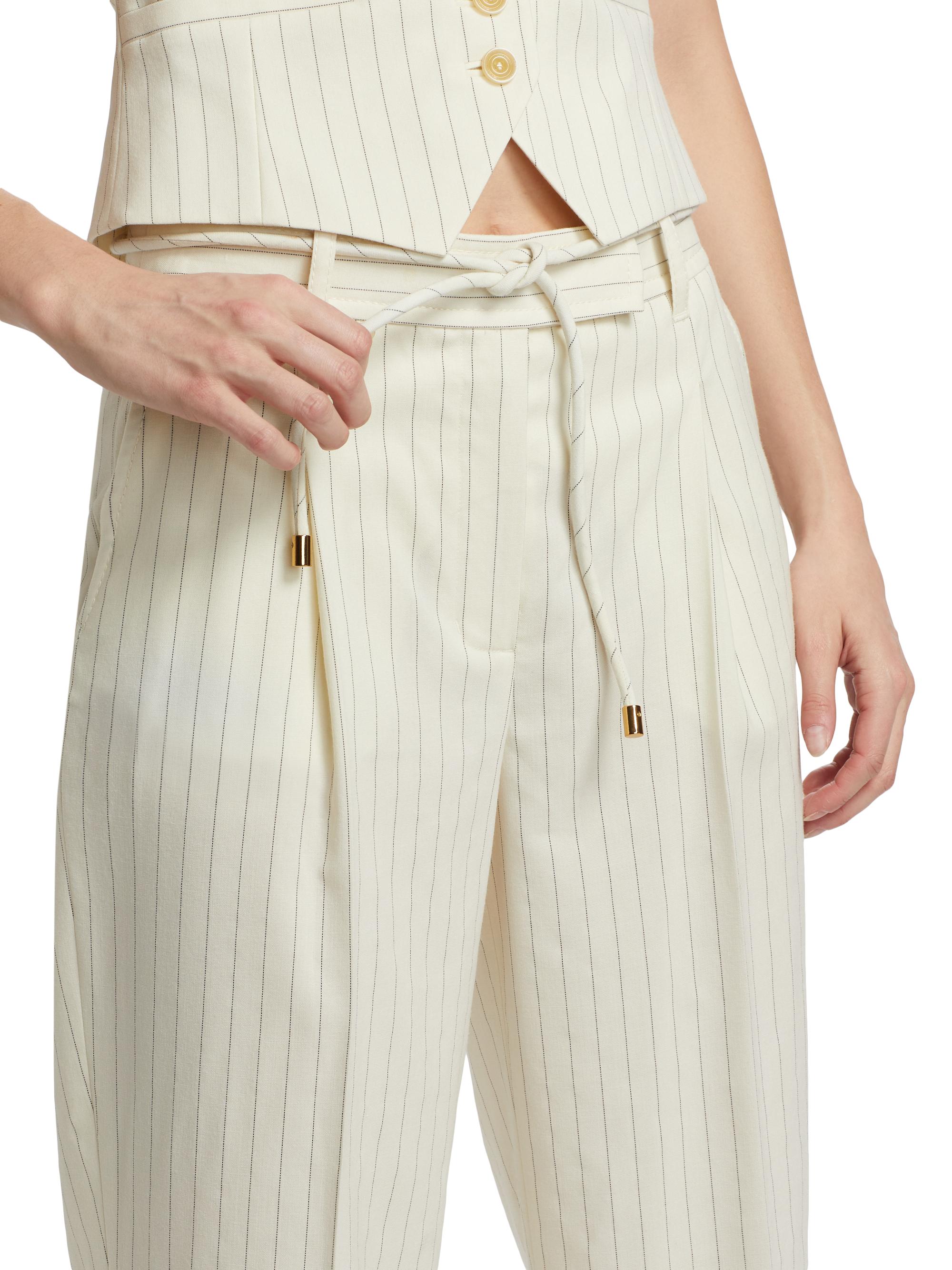 ZIMMERMANN パンツ Zimmermann Crush Linen Belted Flare Pants | Saks Fifth Avenue
