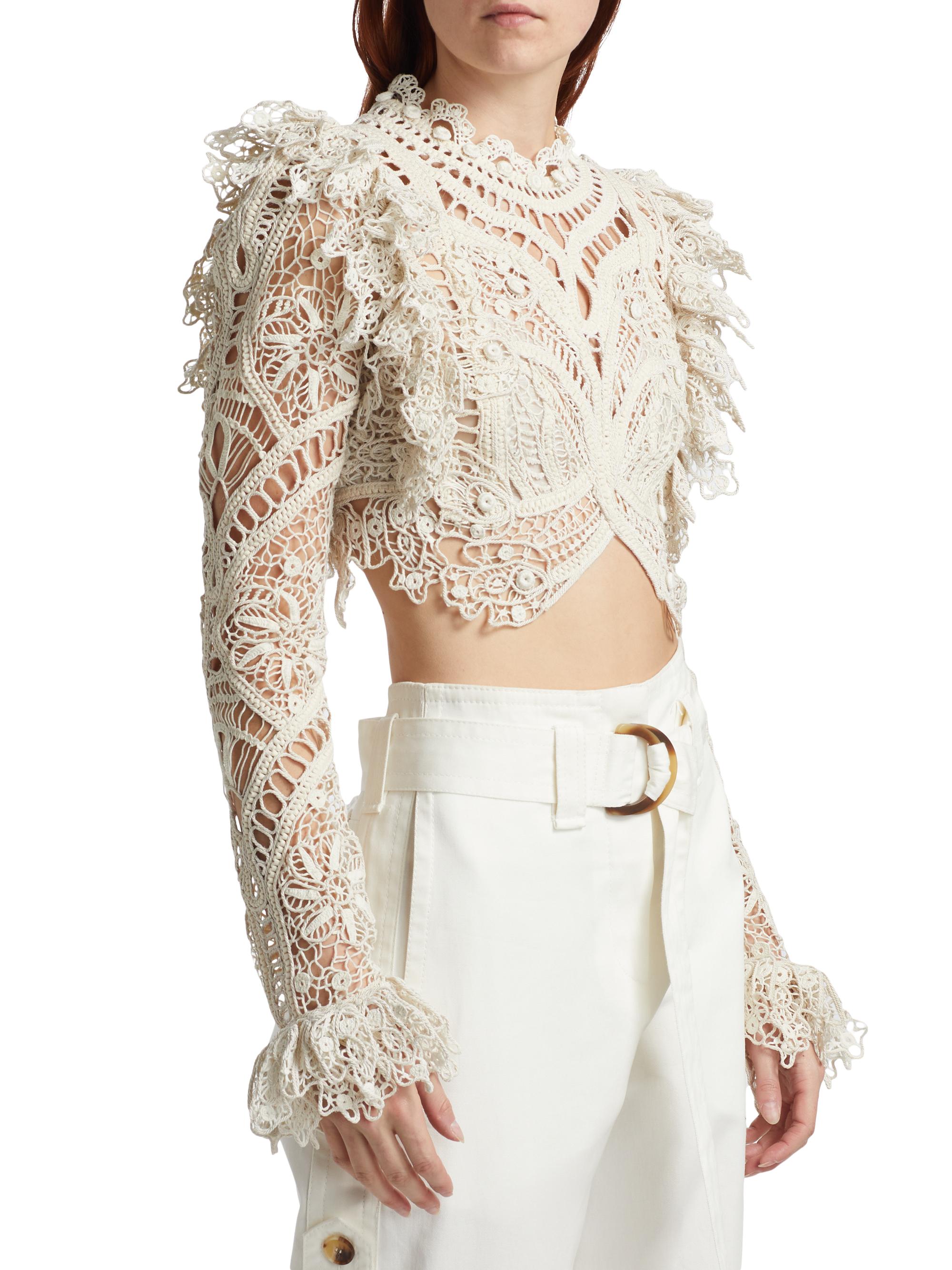 Zimmermann Illuminate Cornelli Lace Top | Saks Fifth Avenue