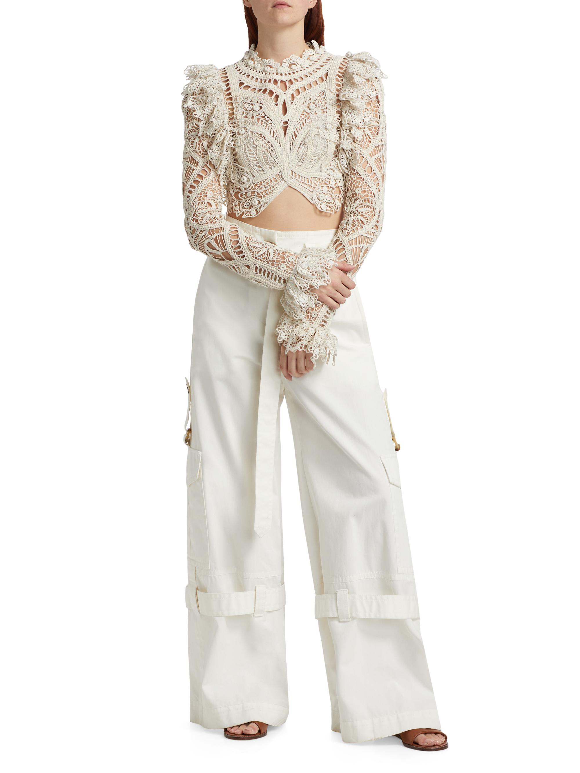 Zimmermann Illuminate Cornelli Lace Top | Saks Fifth Avenue