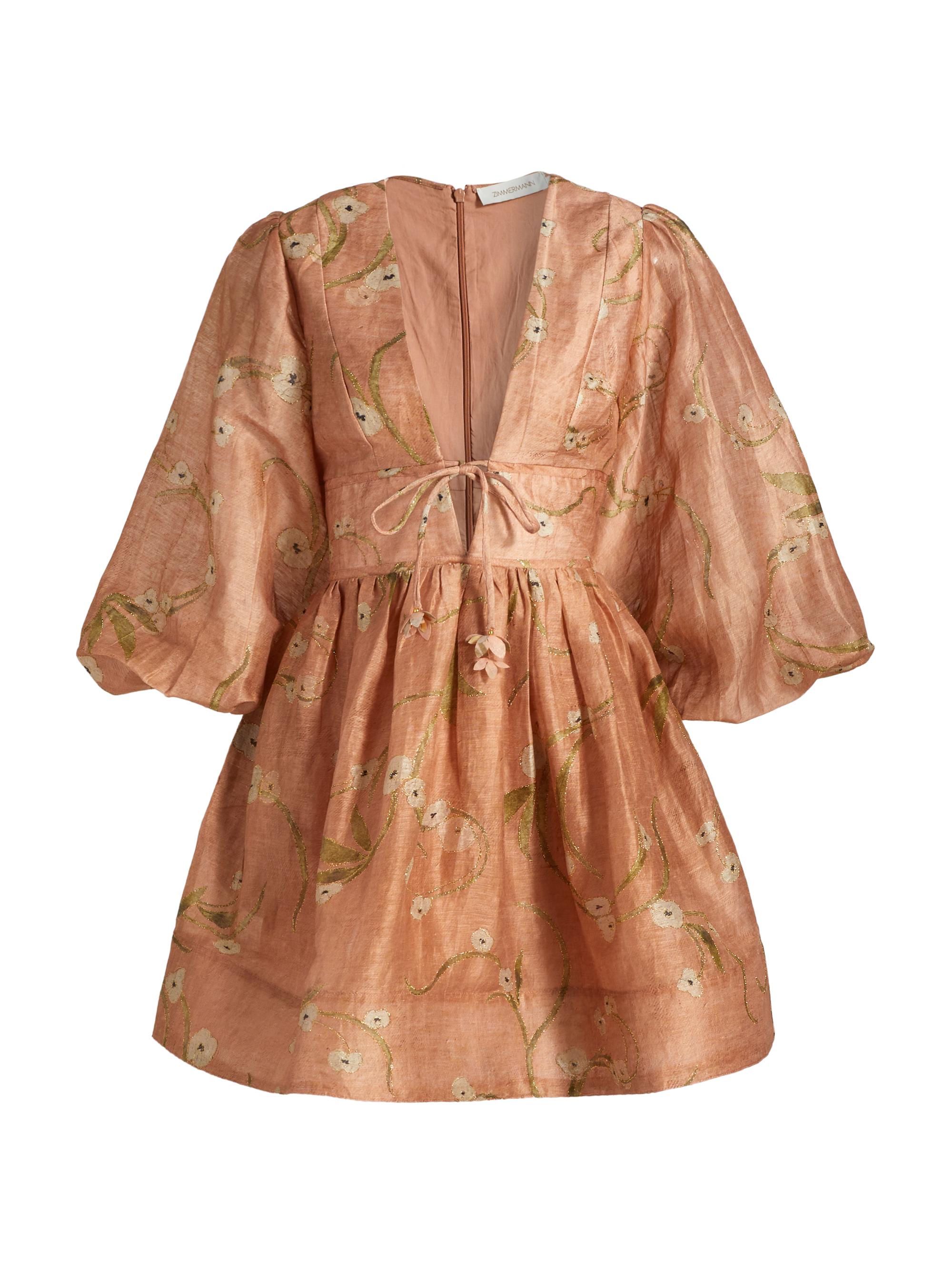 knee length dresses for ladies Bow Peplum Mini Dress