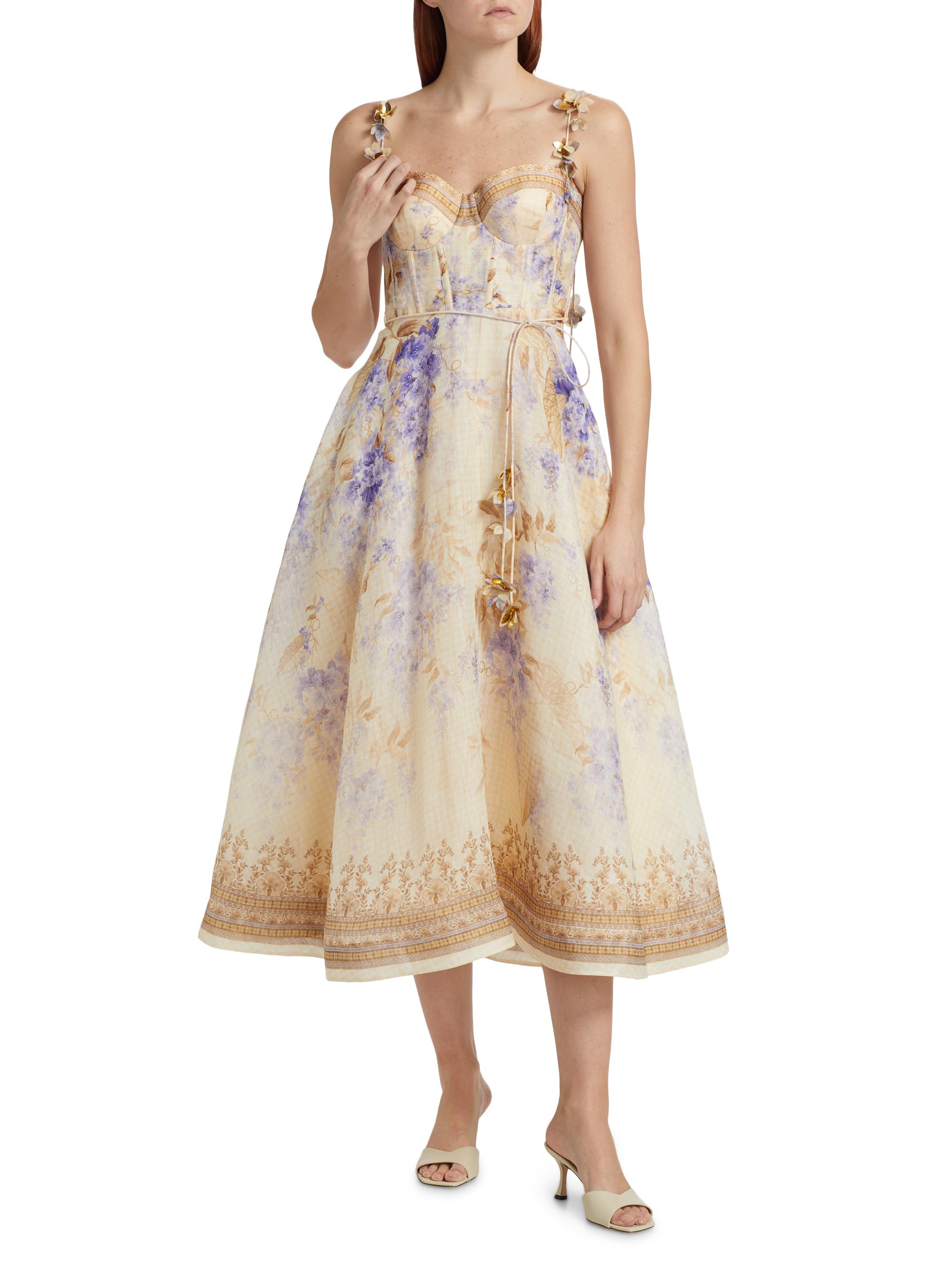 Picnic Floral Midi-Dress