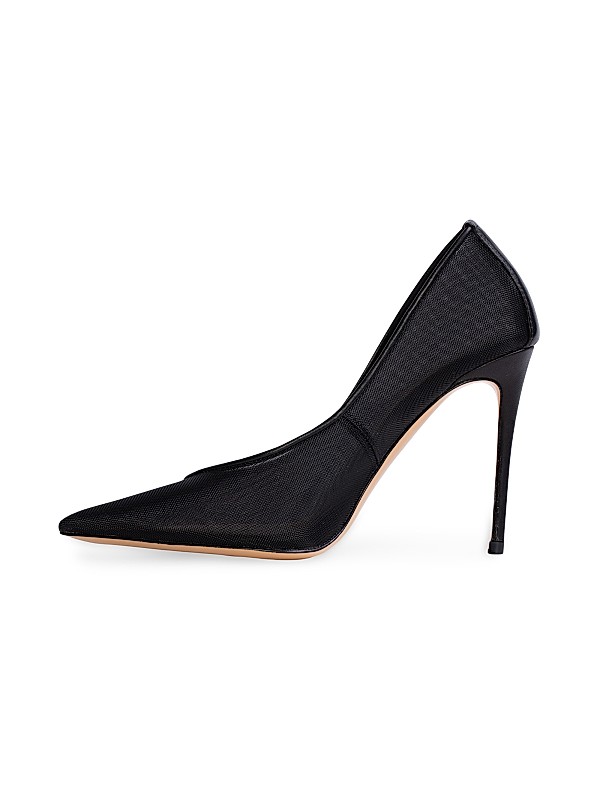 Shop Black Suede Studio Clio 100MM Mesh Pumps | Saks Fifth Shop Black Suede Studio Clio 100MM Mesh Pumps | Saks Fifth