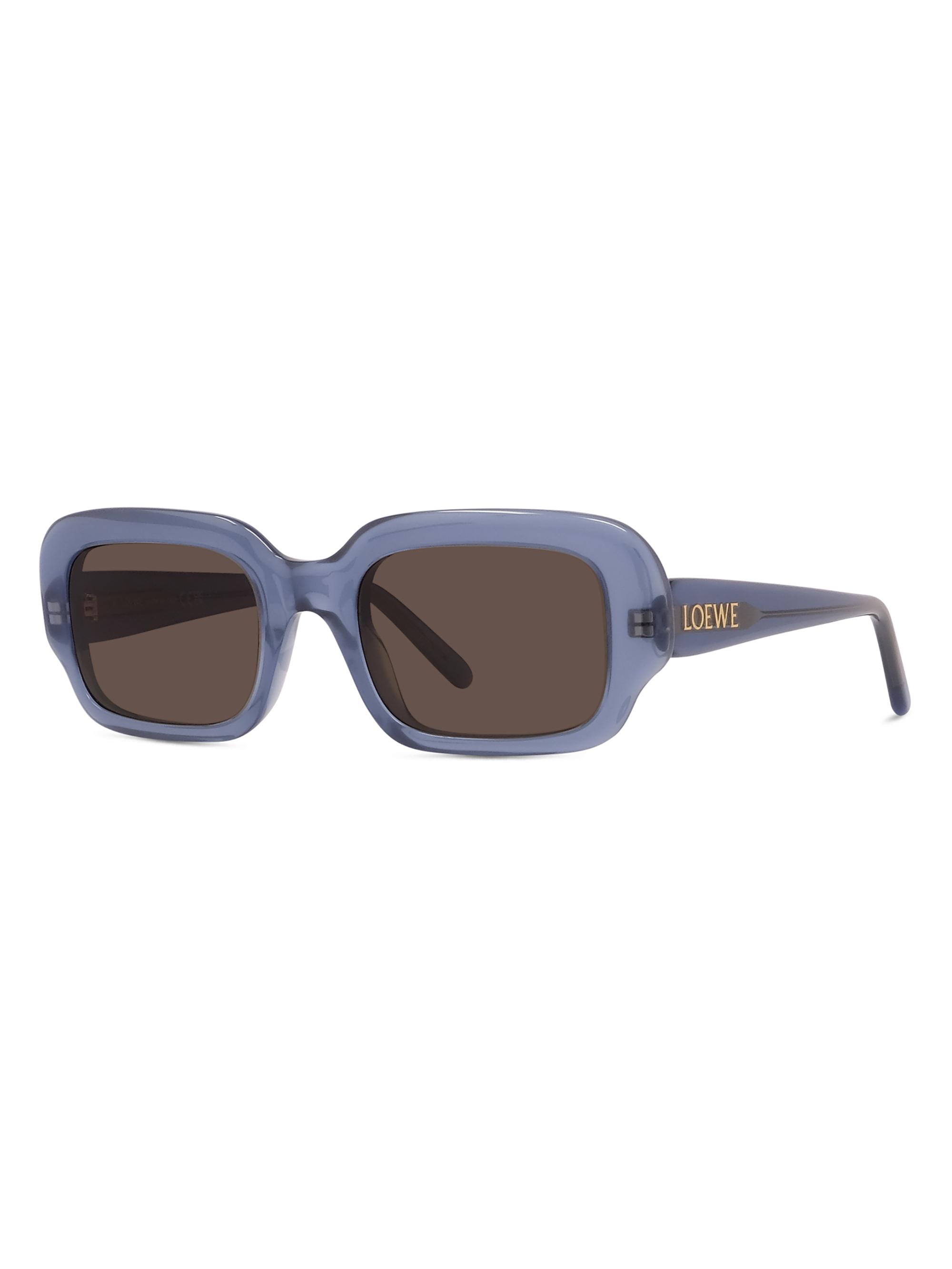 Loewe Bold Electric Blue Chunky Rectangle Sunglasses Loewe - Anagram cat-eye sunglasses Loewe main image 3